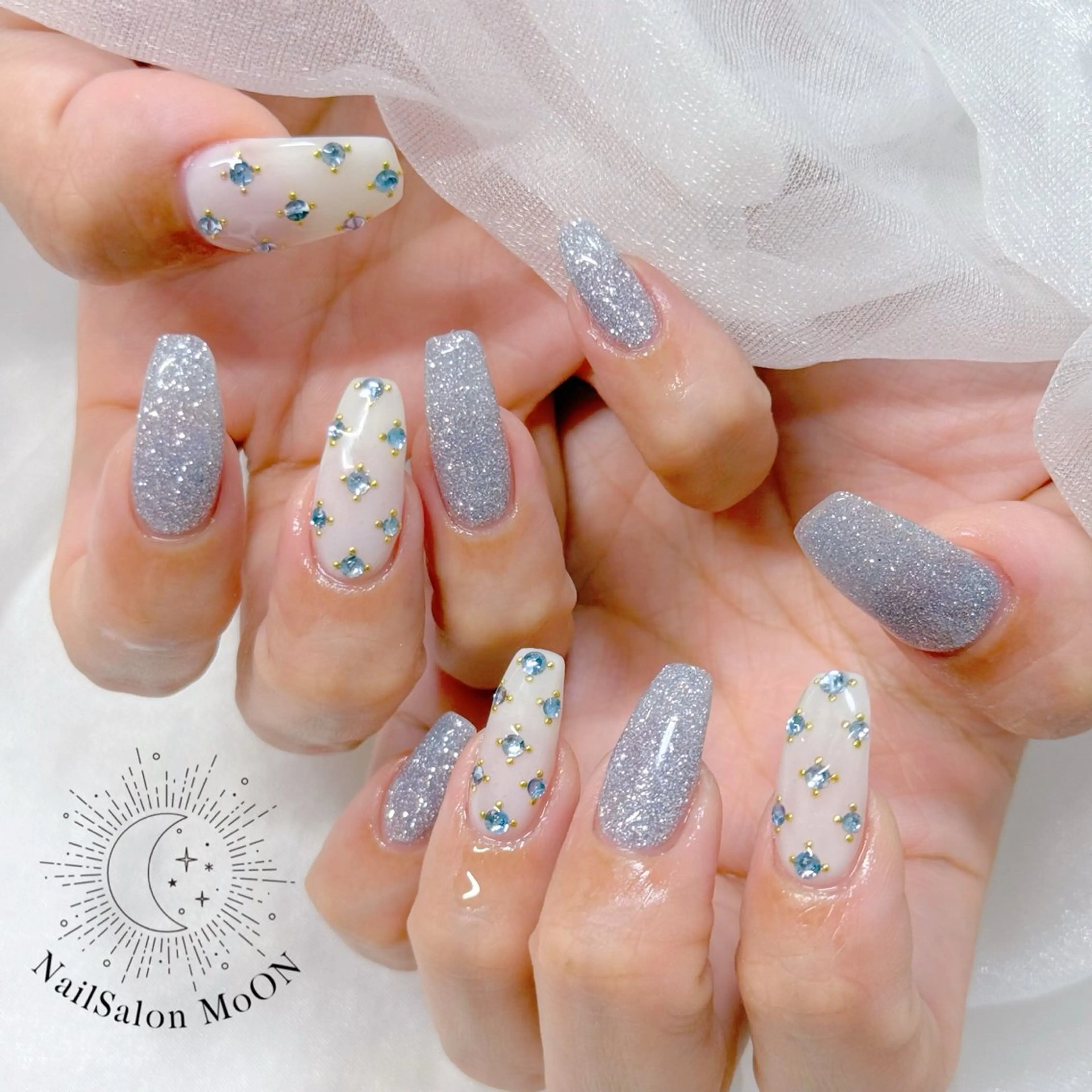 ネイル フラッシュネイル ハンドネイル ハンドケア MoON...❤︎ MeGuのネイルデザイン