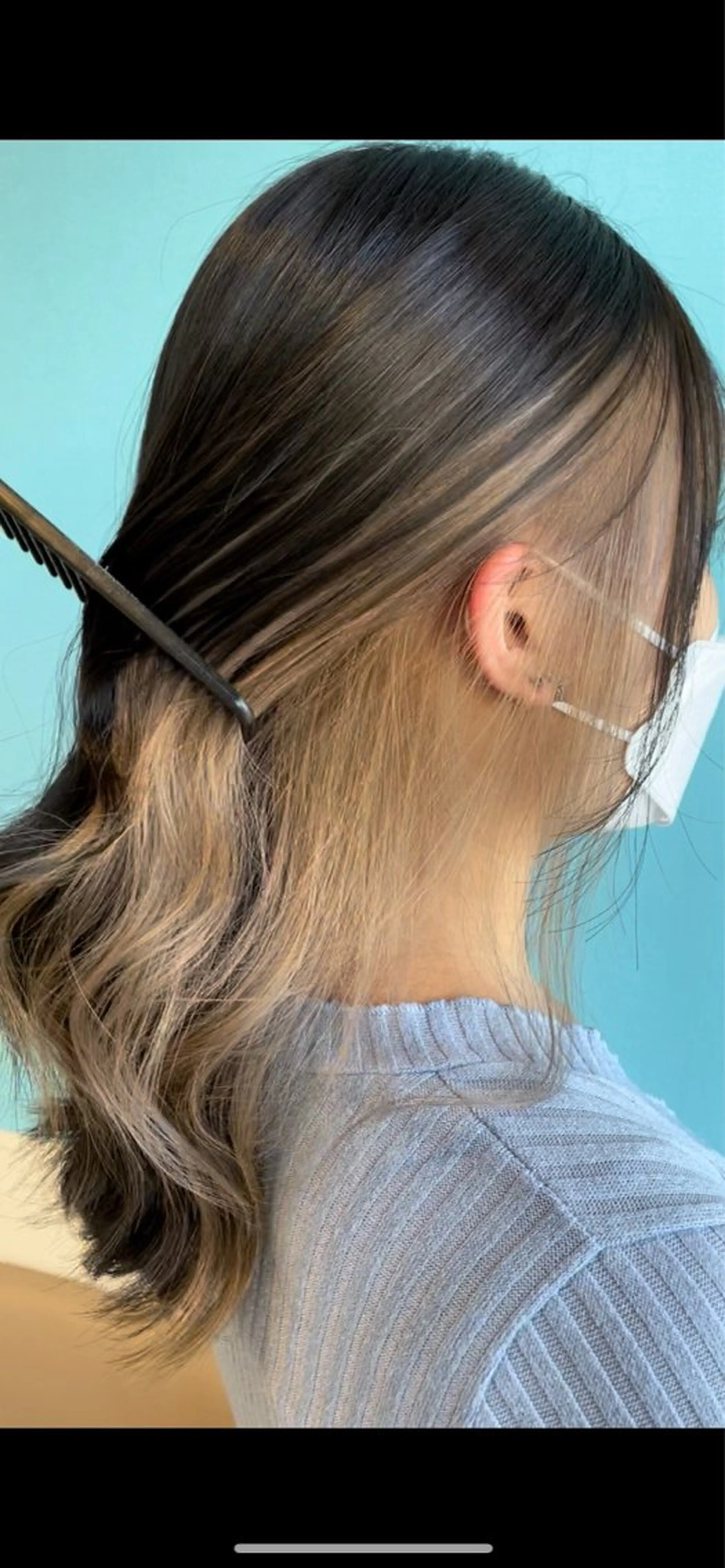 ロング カット ヘアカラー トリートメント 日置 大智のヘアスタイル