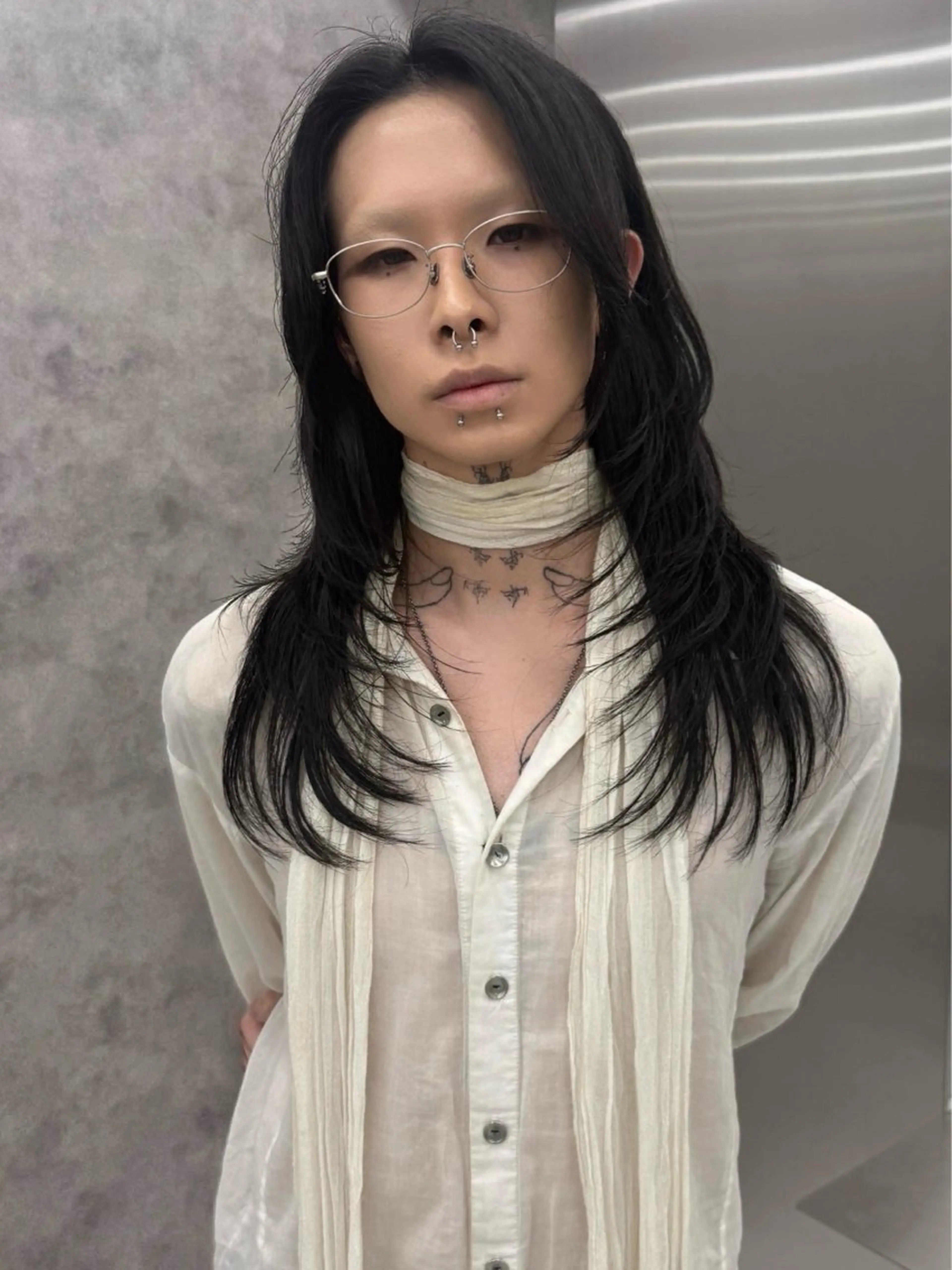 セミロング 小顔カット カット レイヤー/ハッシュ カット【春道】のヘアスタイル