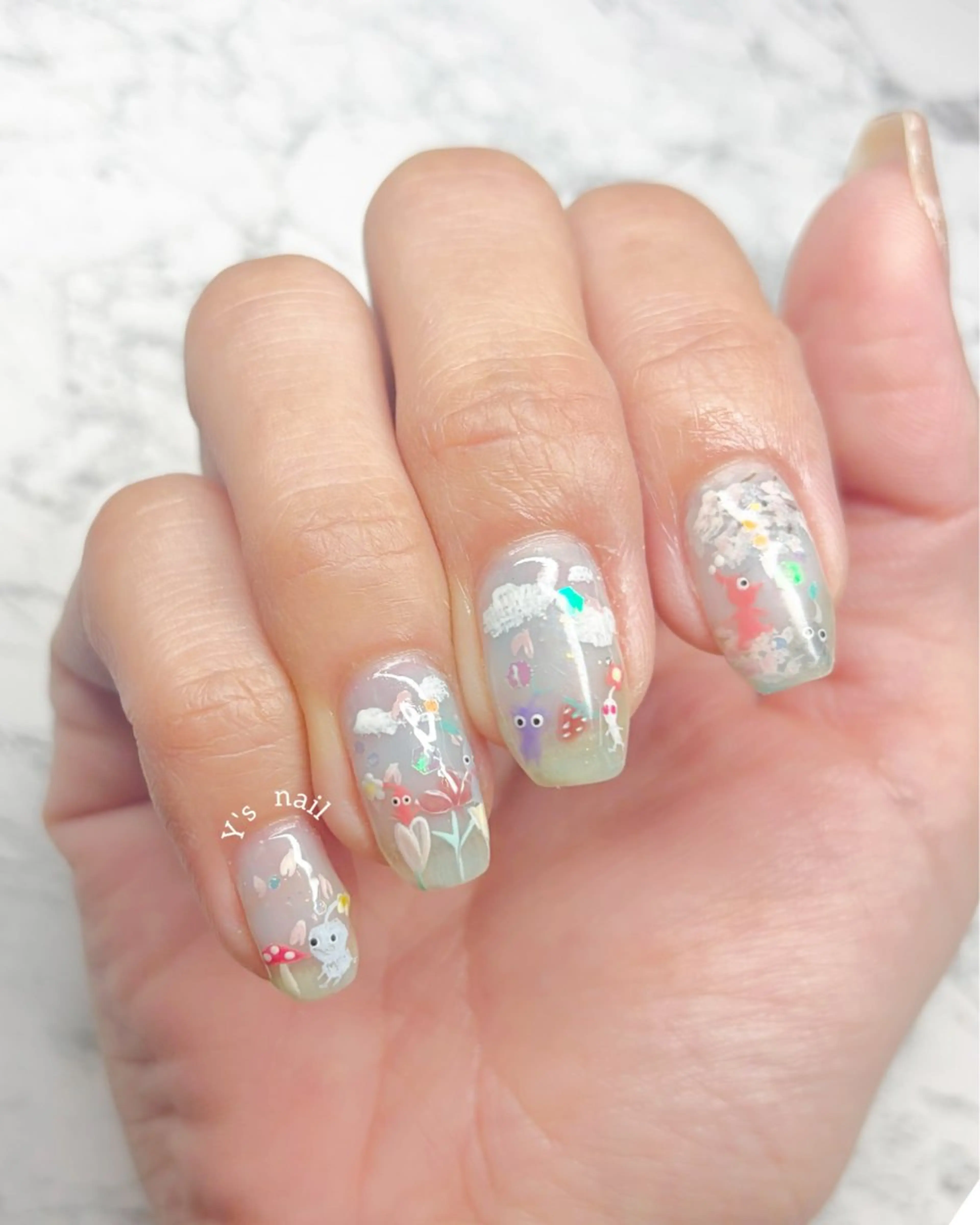 ネイル ハンドネイル 手書きが得意🖌️ Y’s  nailのネイルデザイン