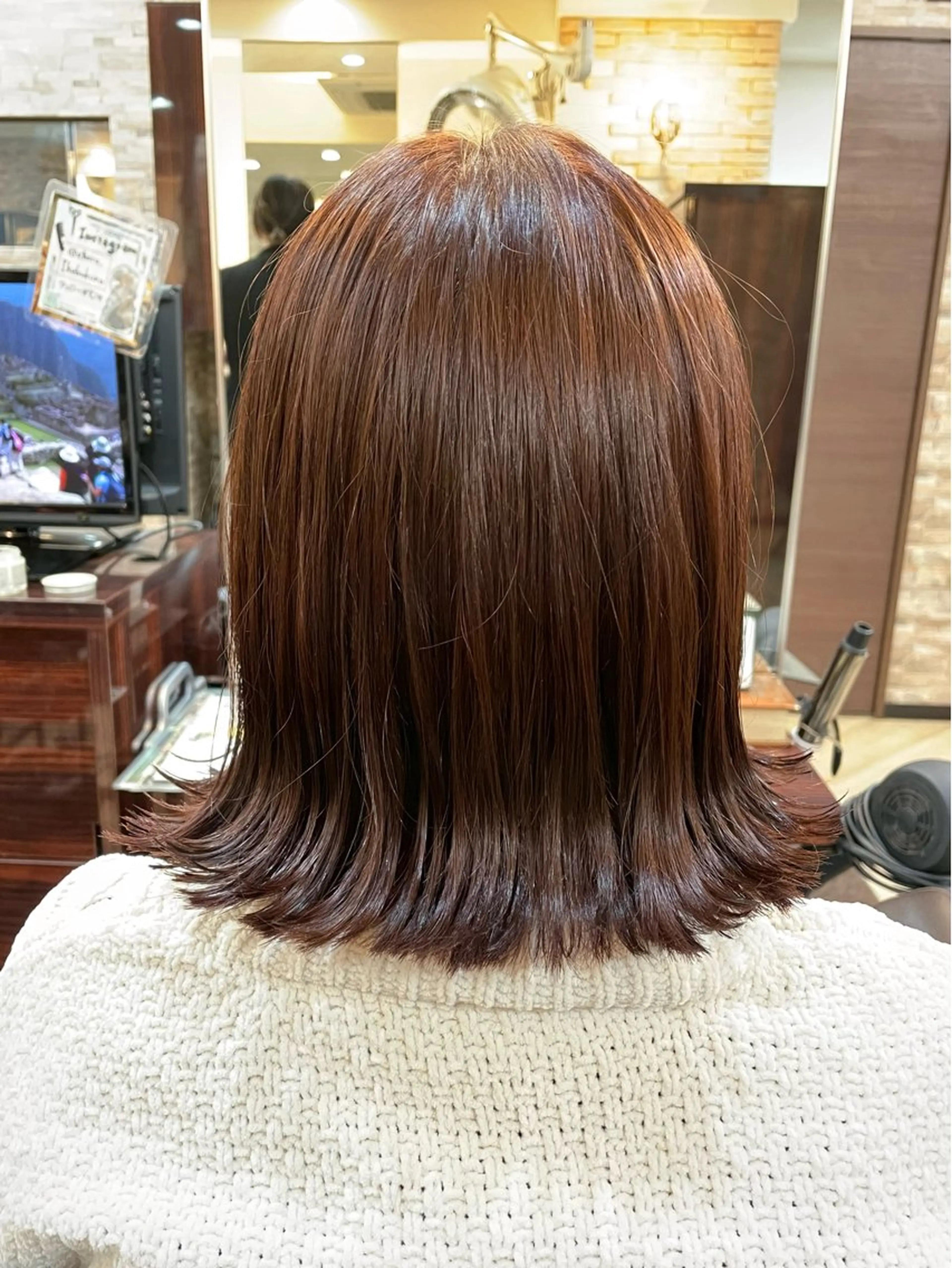 ショート 外ハネヘア 縮毛矯正&髪質改善/ きょうの🐺のヘアスタイル