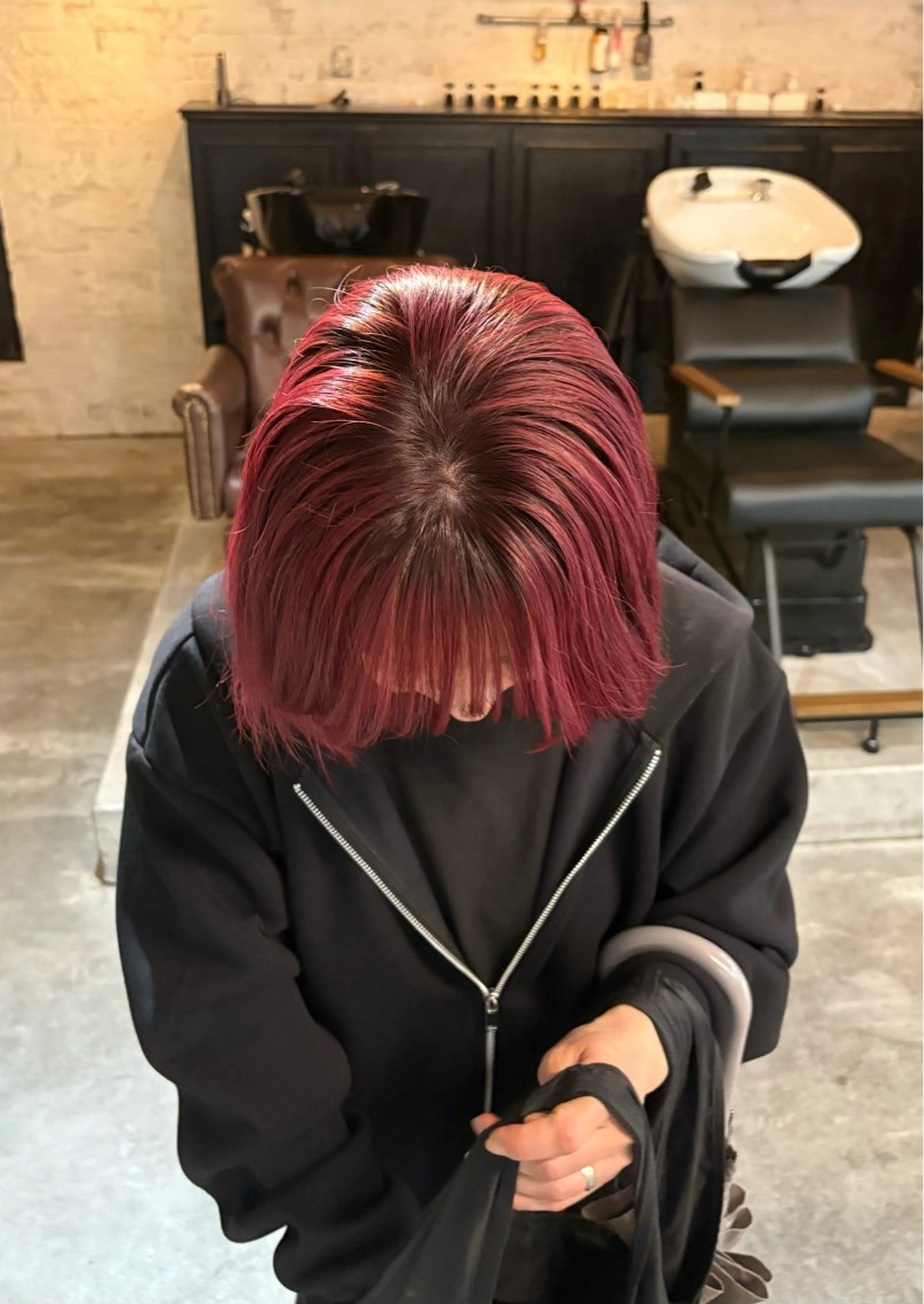 ミディアム ヘアカラー トリートメント 美容室LIBERTEリベルテ 銀座所属・鈴木 和佳のヘアスタイル