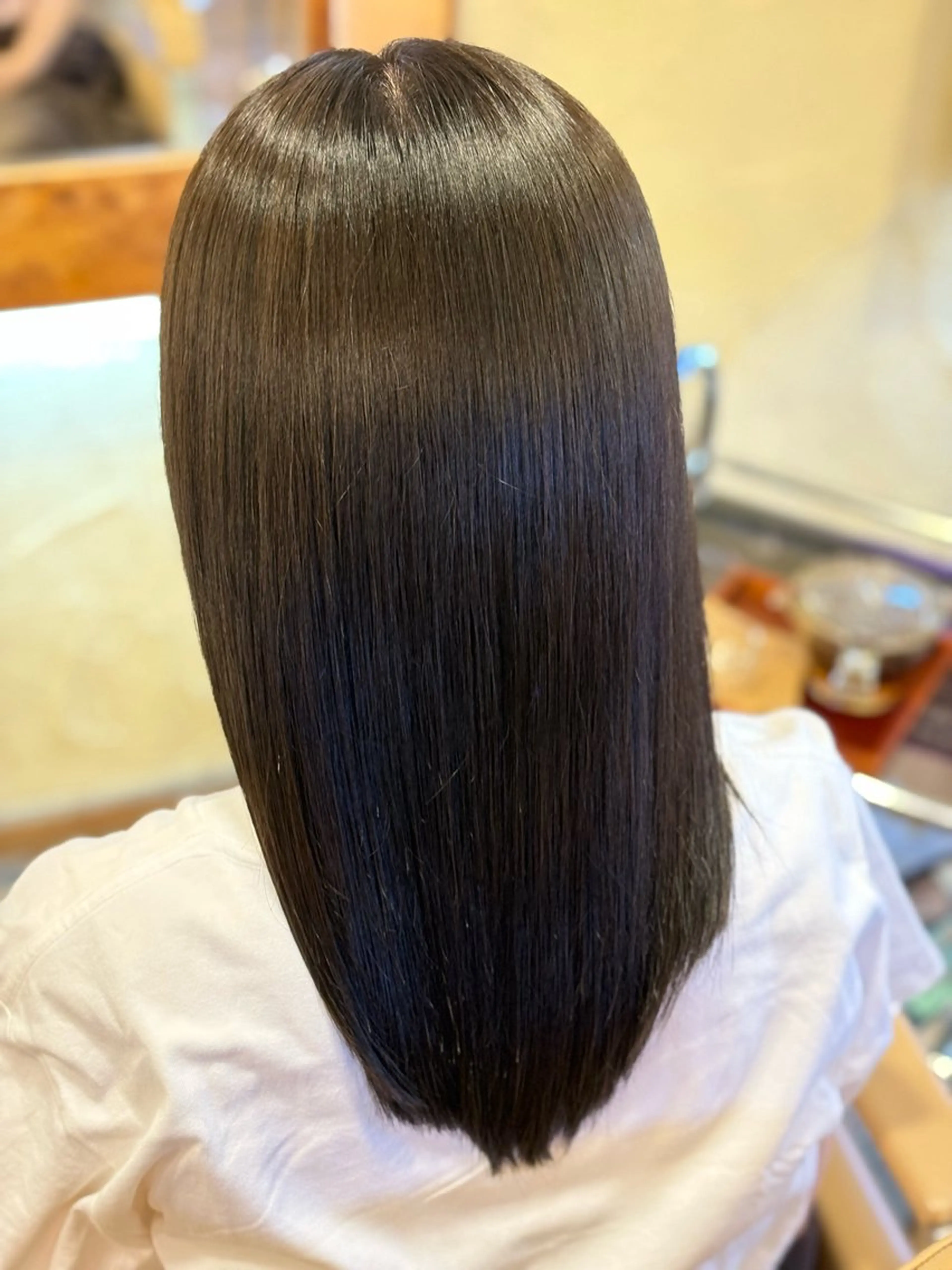 セミロング カット トリートメント ヘアセット 柘植 雅大のヘアスタイル