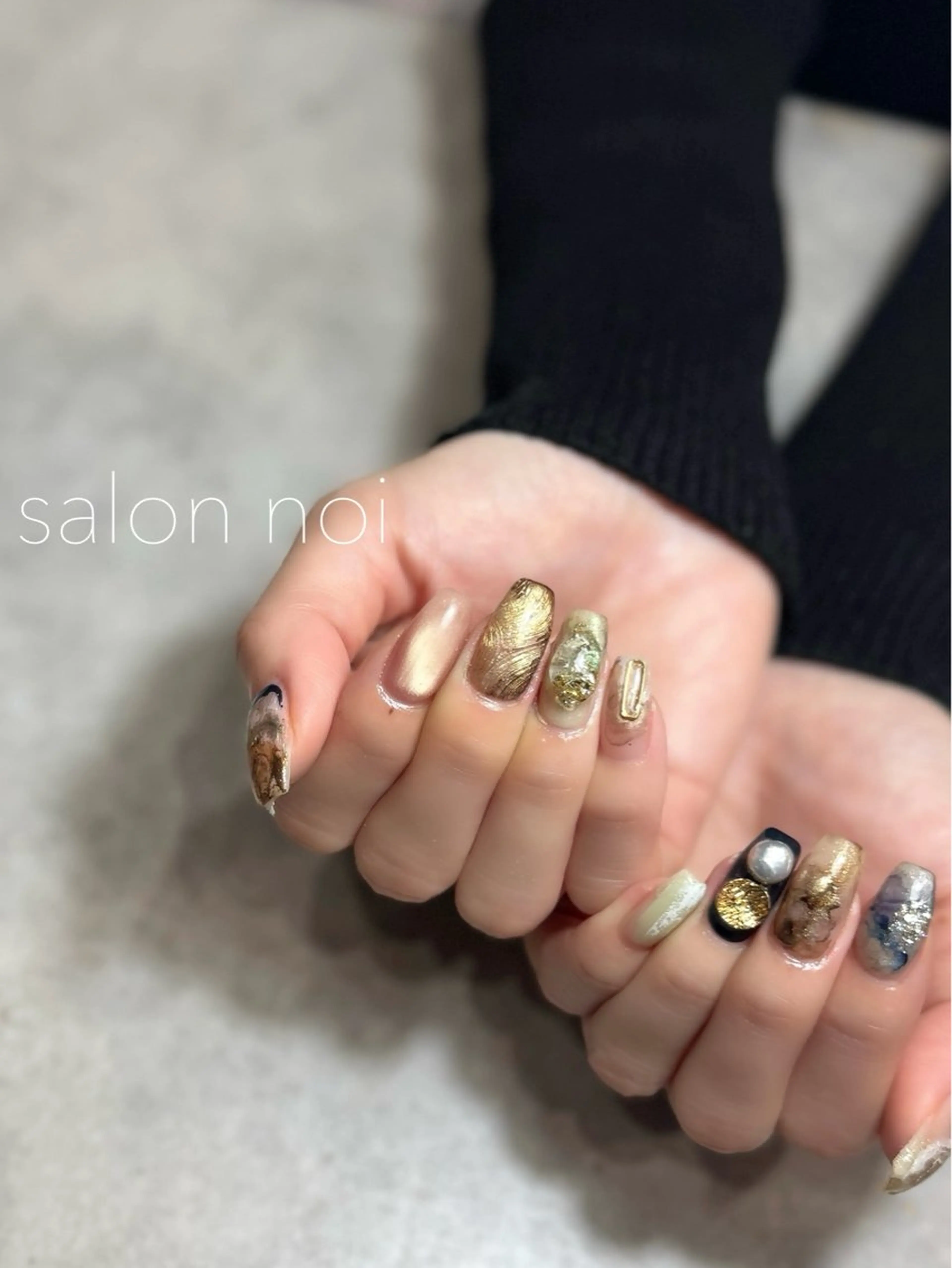 ネイル アートネイル ニュアンスネイル ハンドネイル salon noi所属・salon noiのネイルデザイン