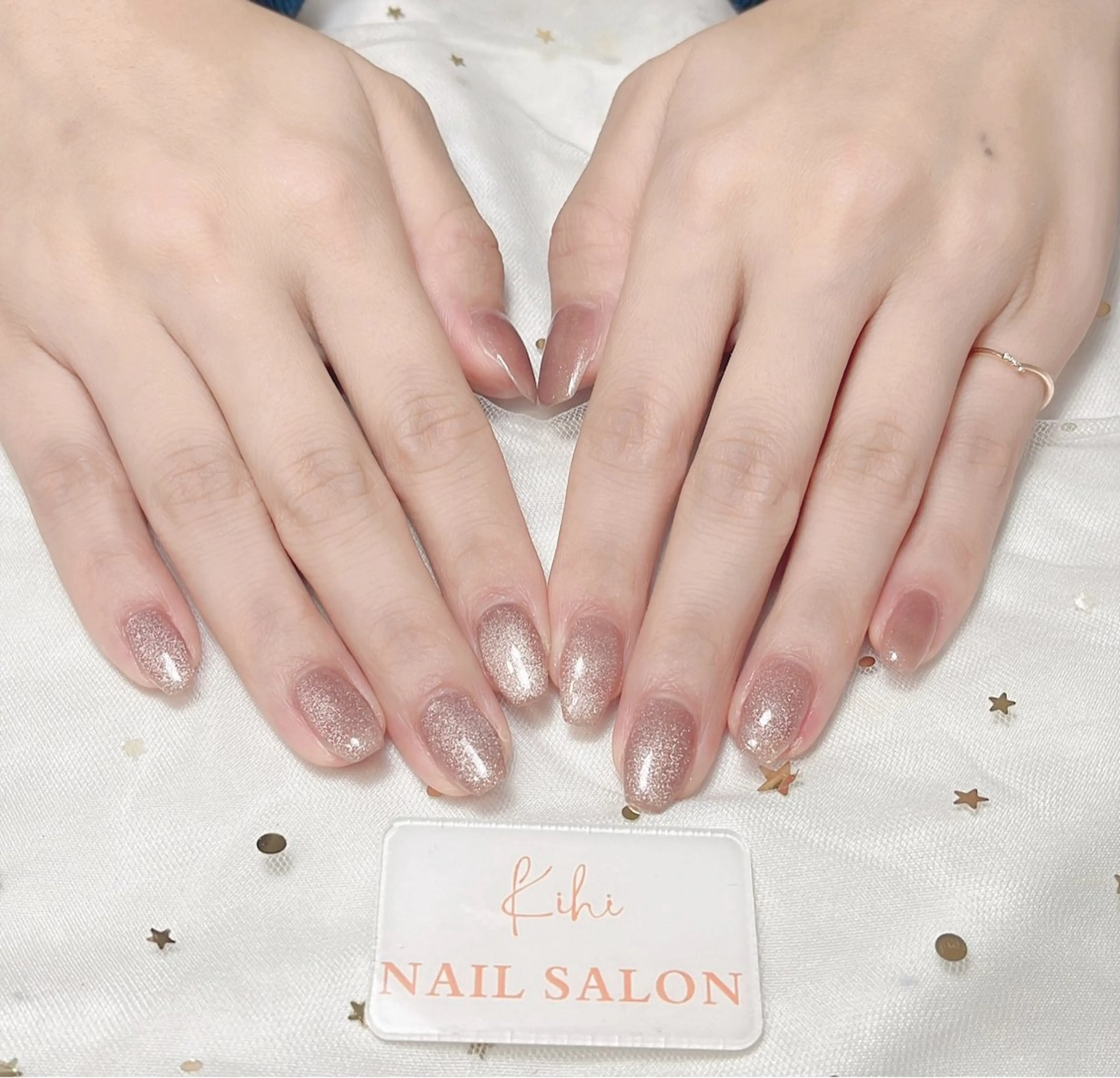 ネイル アートネイル フレンチネイル ジェルネイル グラデーション 韓国ネイル ハンドネイル 小林 あゆみのネイルデザイン