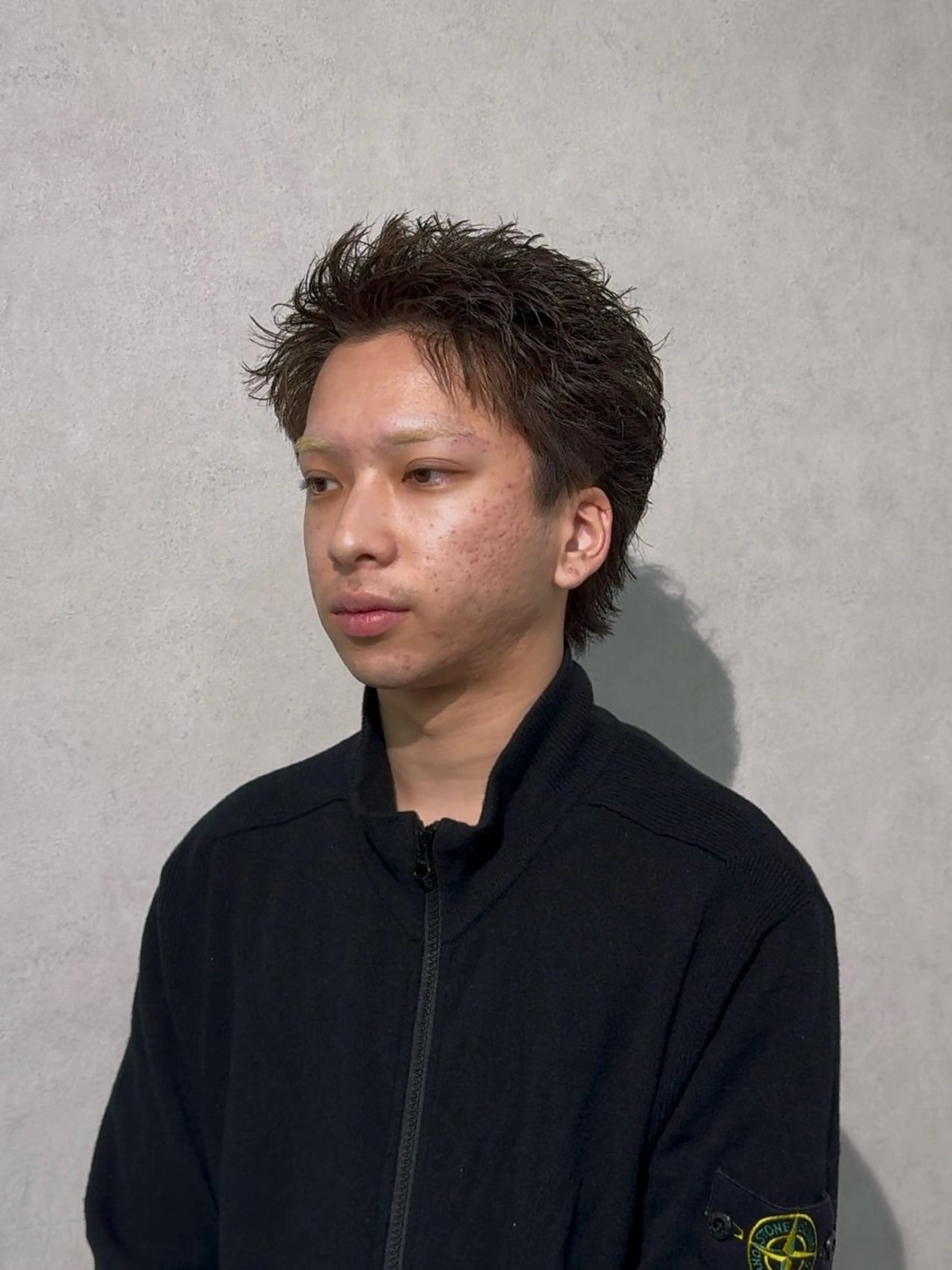 ショート パーマ メンズ スパイキーショート くせ毛 ショートヘア X メンズ特化/ 中村郁人のヘアスタイル