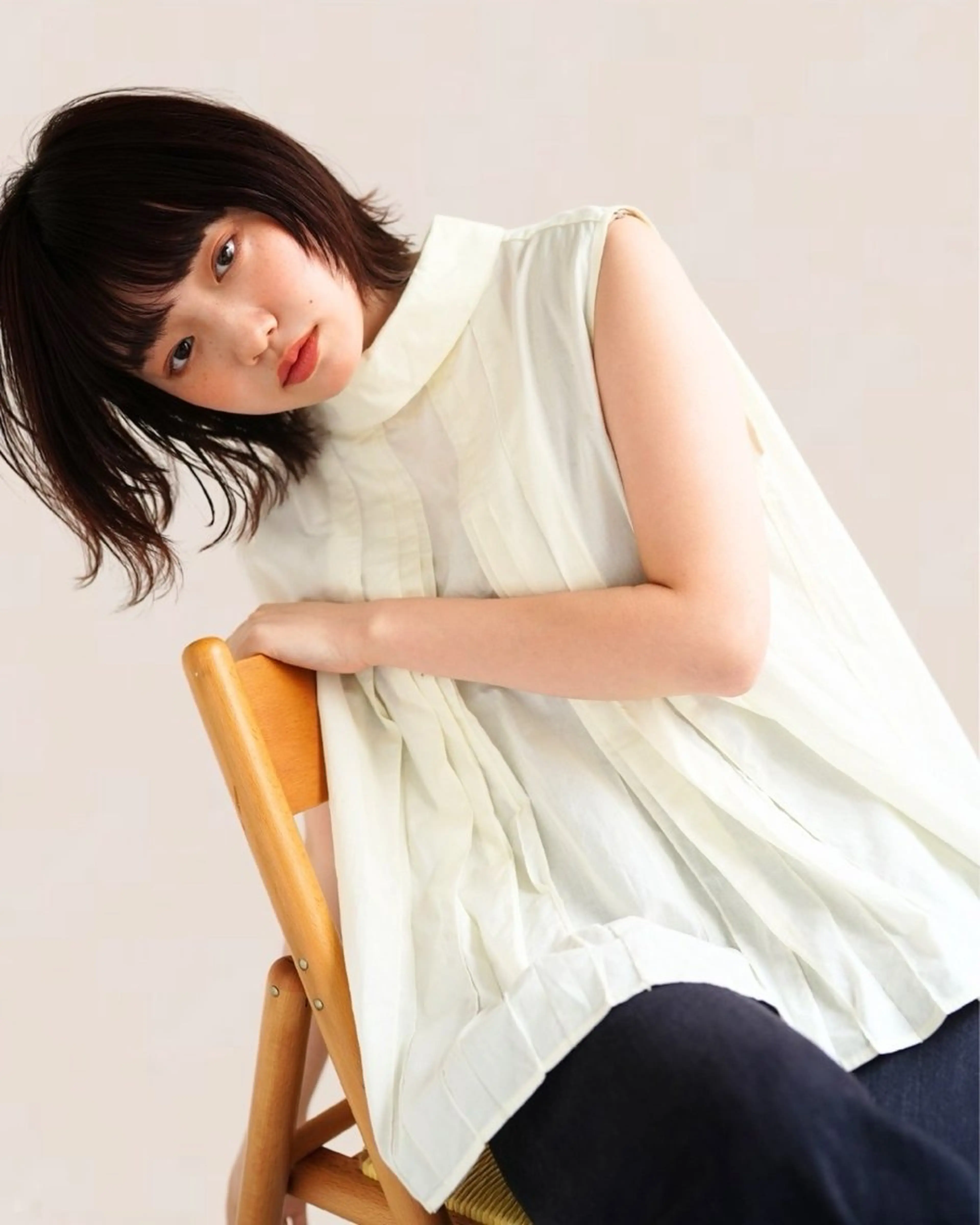 ミディアム パーマ 銀座⚜️【脱白髪染め 美髪矯正】トグチのヘアスタイル