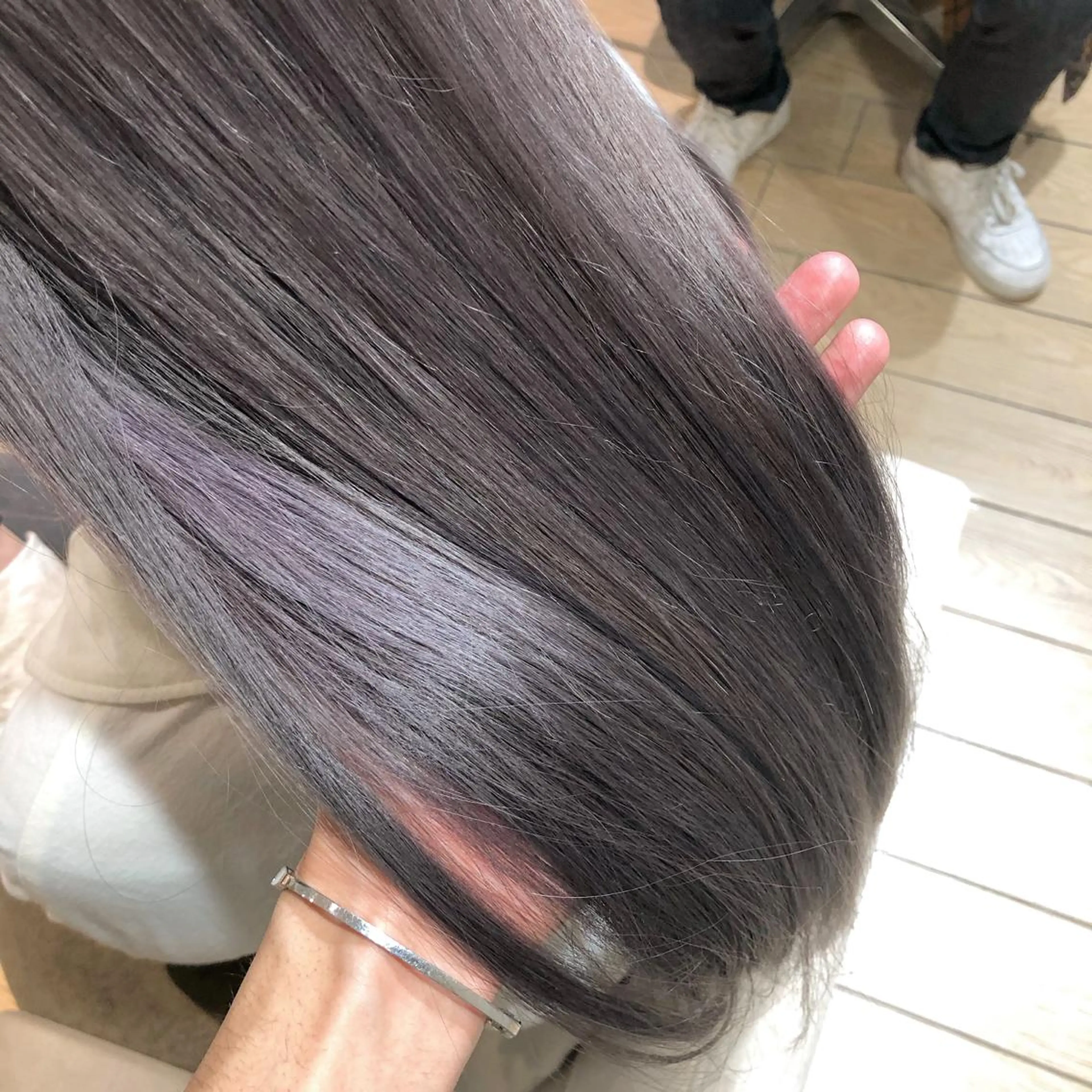 セミロング カラー ブリーチ 透明感カラー レイヤーカット/ボブ /縮毛矯正✨大輝のヘアスタイル