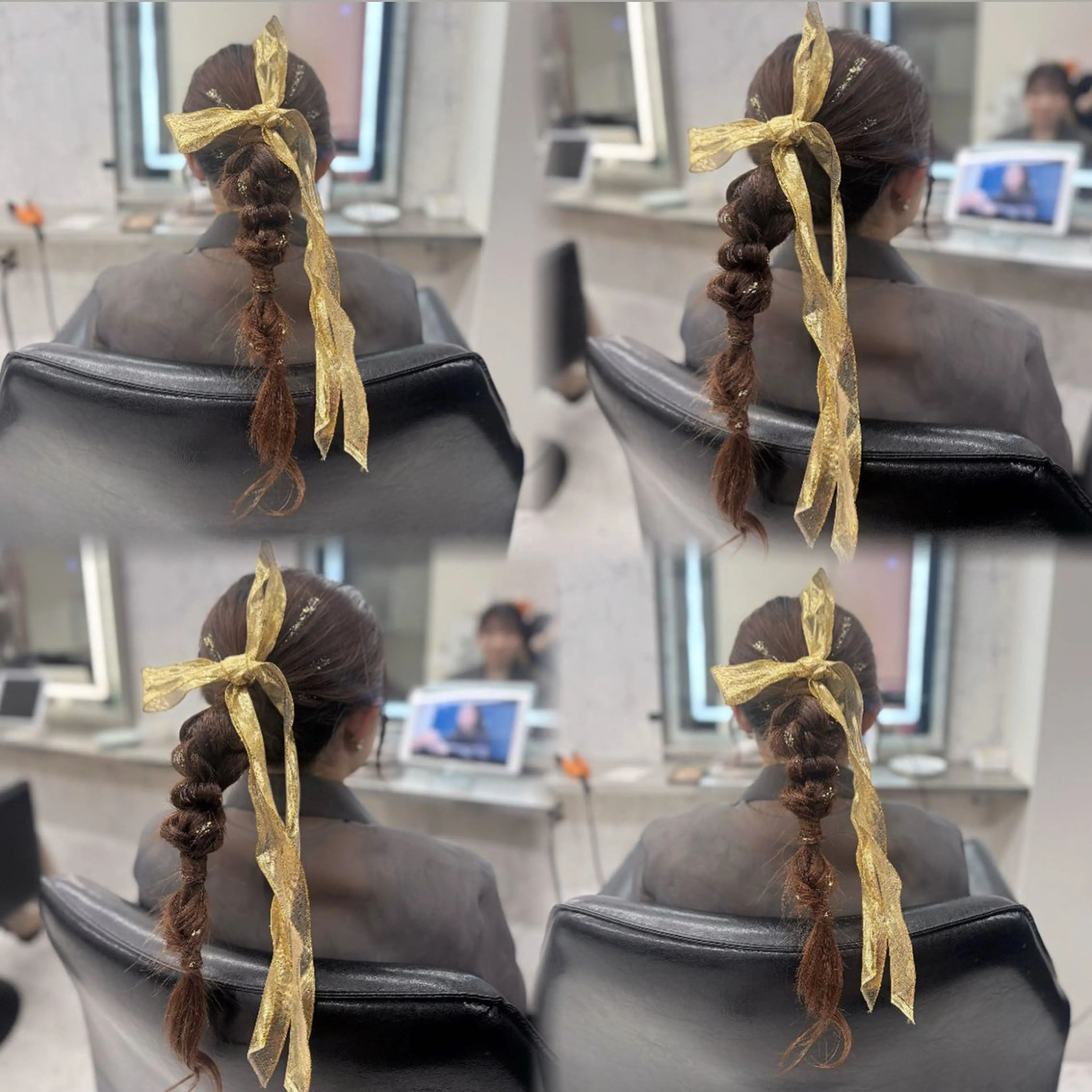 ロング ヘアアレンジ 結婚式・ブライダル ヨシンモリ 韓国風ヘア JPCY MIRIYAのヘアスタイル