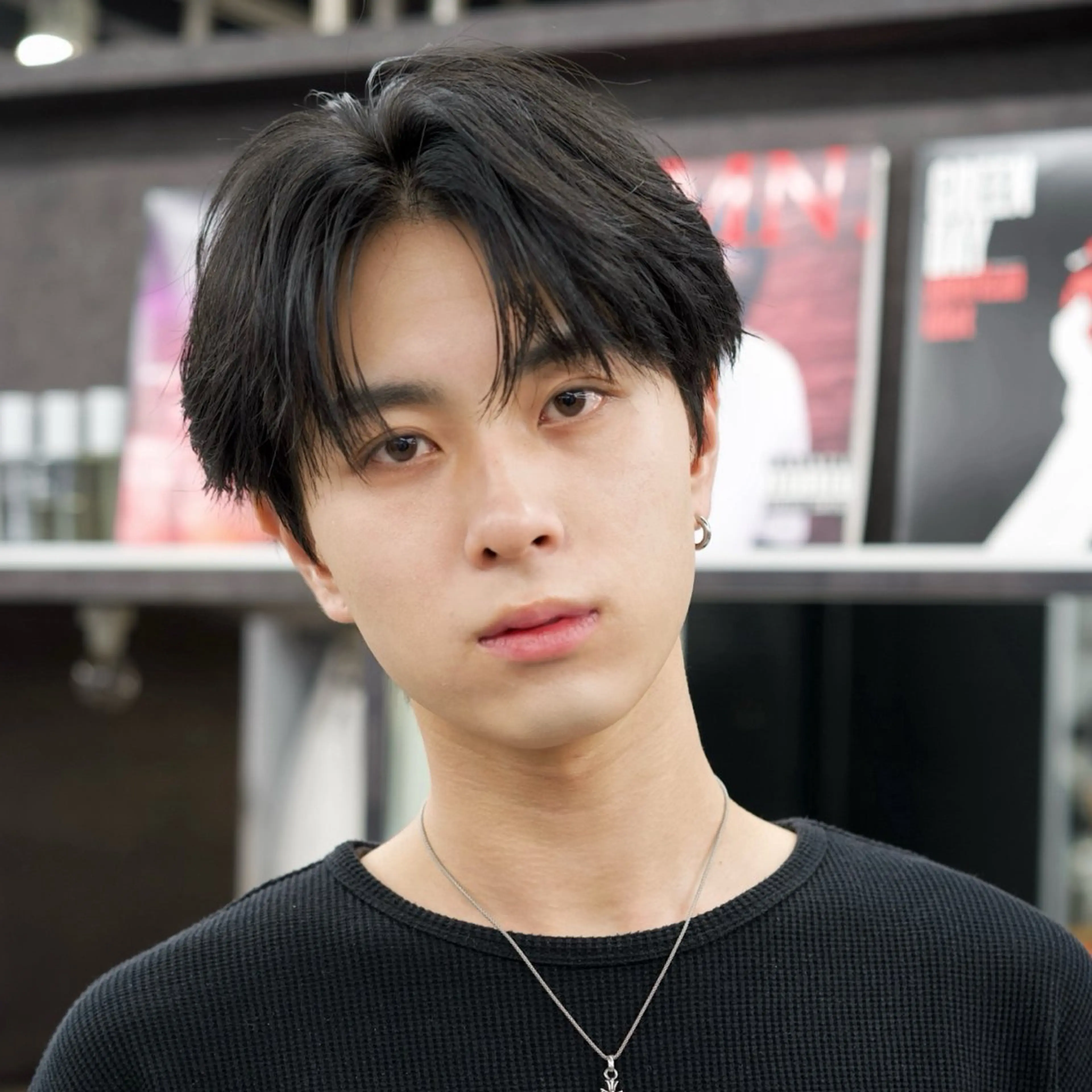 ショート パーマ くせ毛 縮毛矯正 メンズ縮毛矯正/折羽 翔也のヘアスタイル