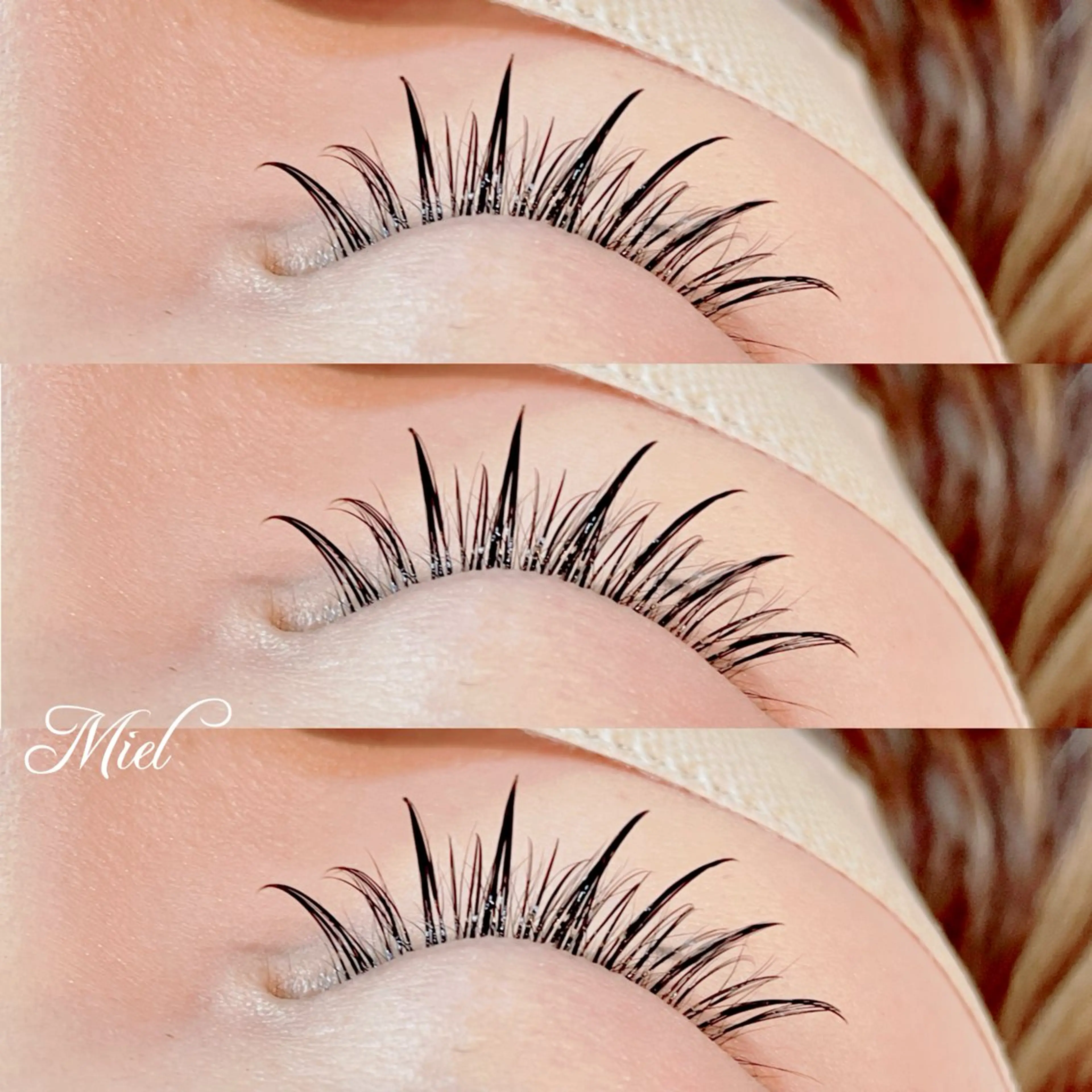 マツエク・マツパ カラーマツエク フラットラッシュ ボリュームラッシュ ワンホンマツエク Mori ✨Mystical✨のマツエク・マツパデザイン