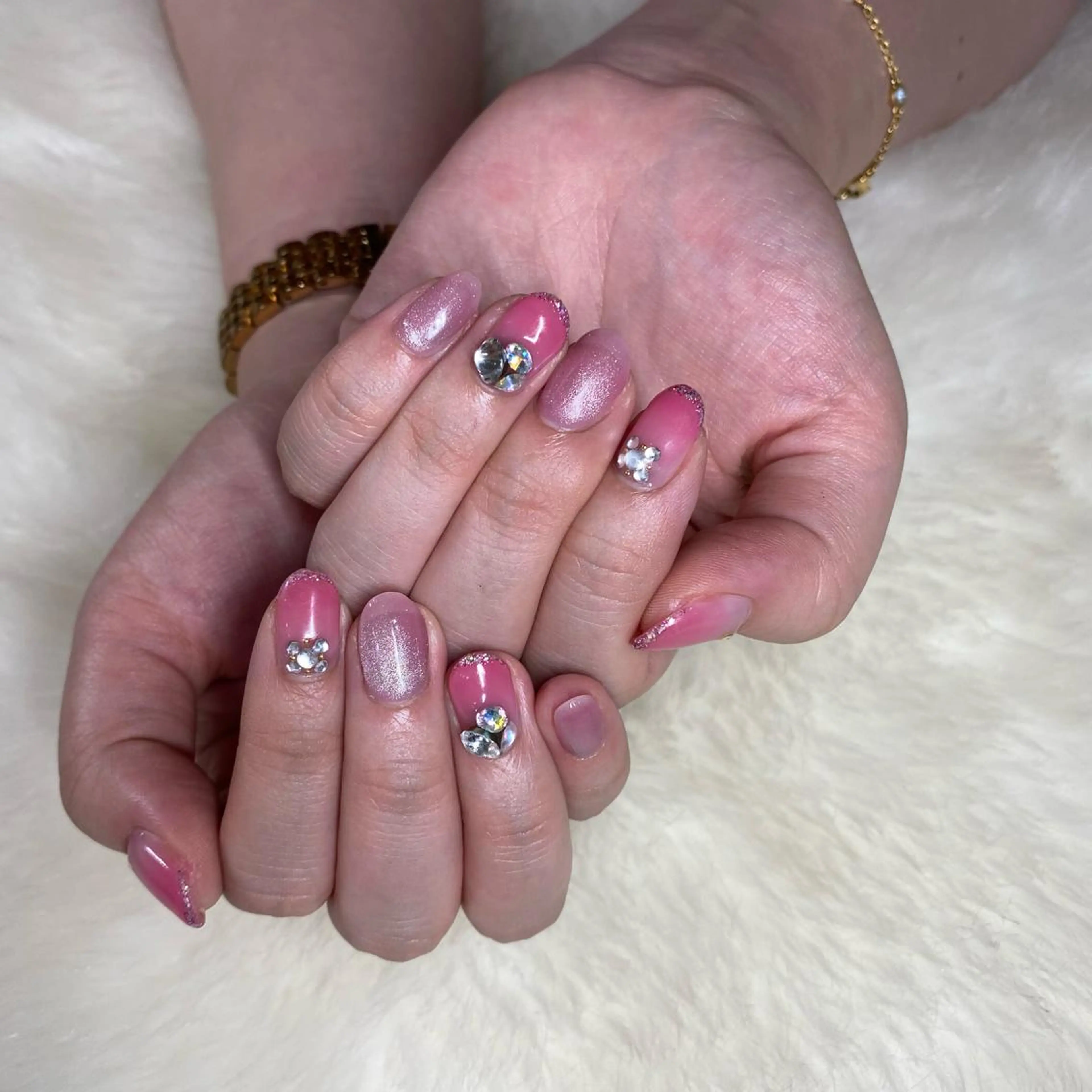 ネイル ハンドネイル Amber21.所属・Nagahama Akariのネイルデザイン