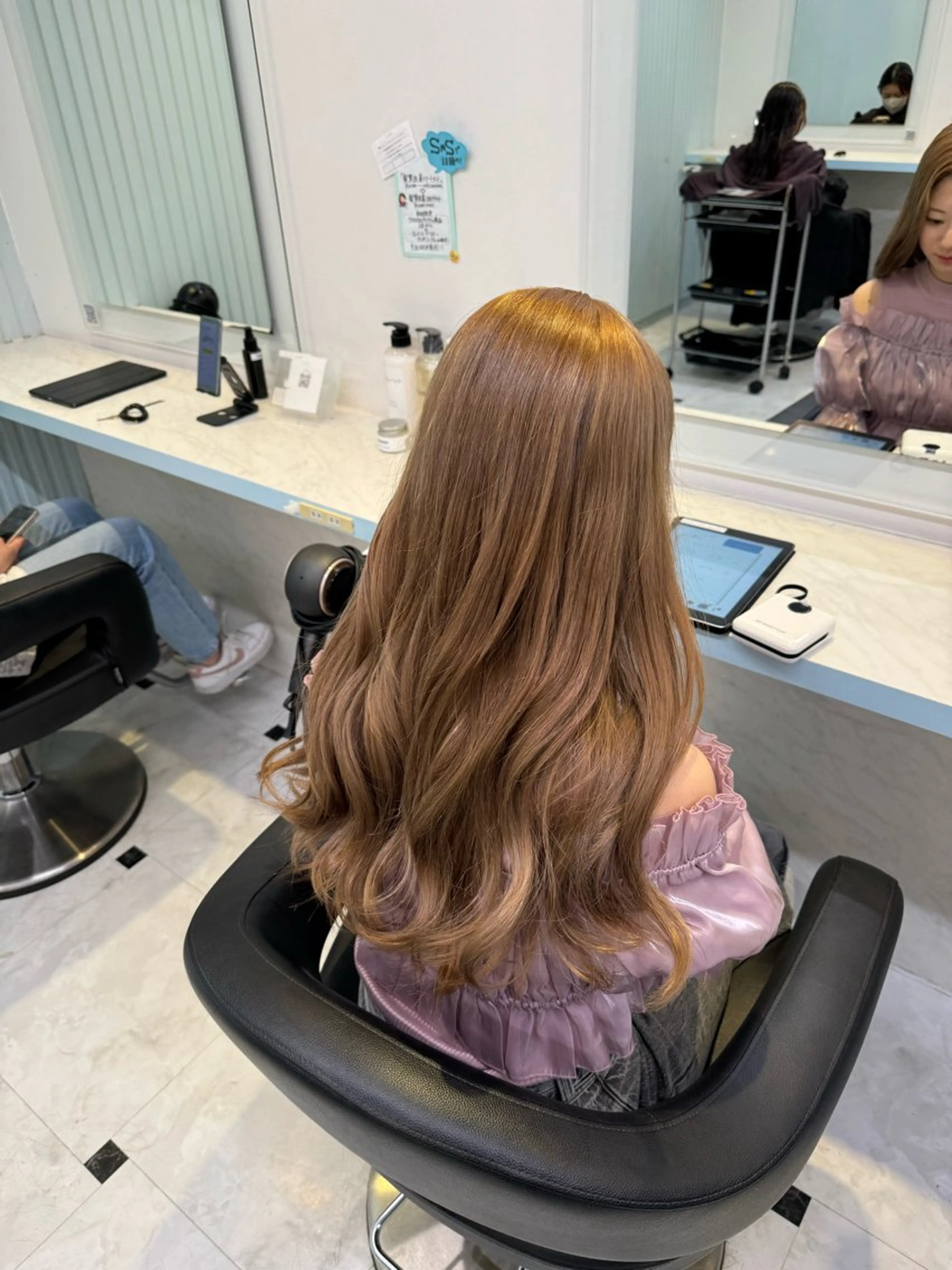 ロング カラー ヘアカラー 🩷モテ髪＆透明感 🩷ミルクティー🩷のヘアスタイル