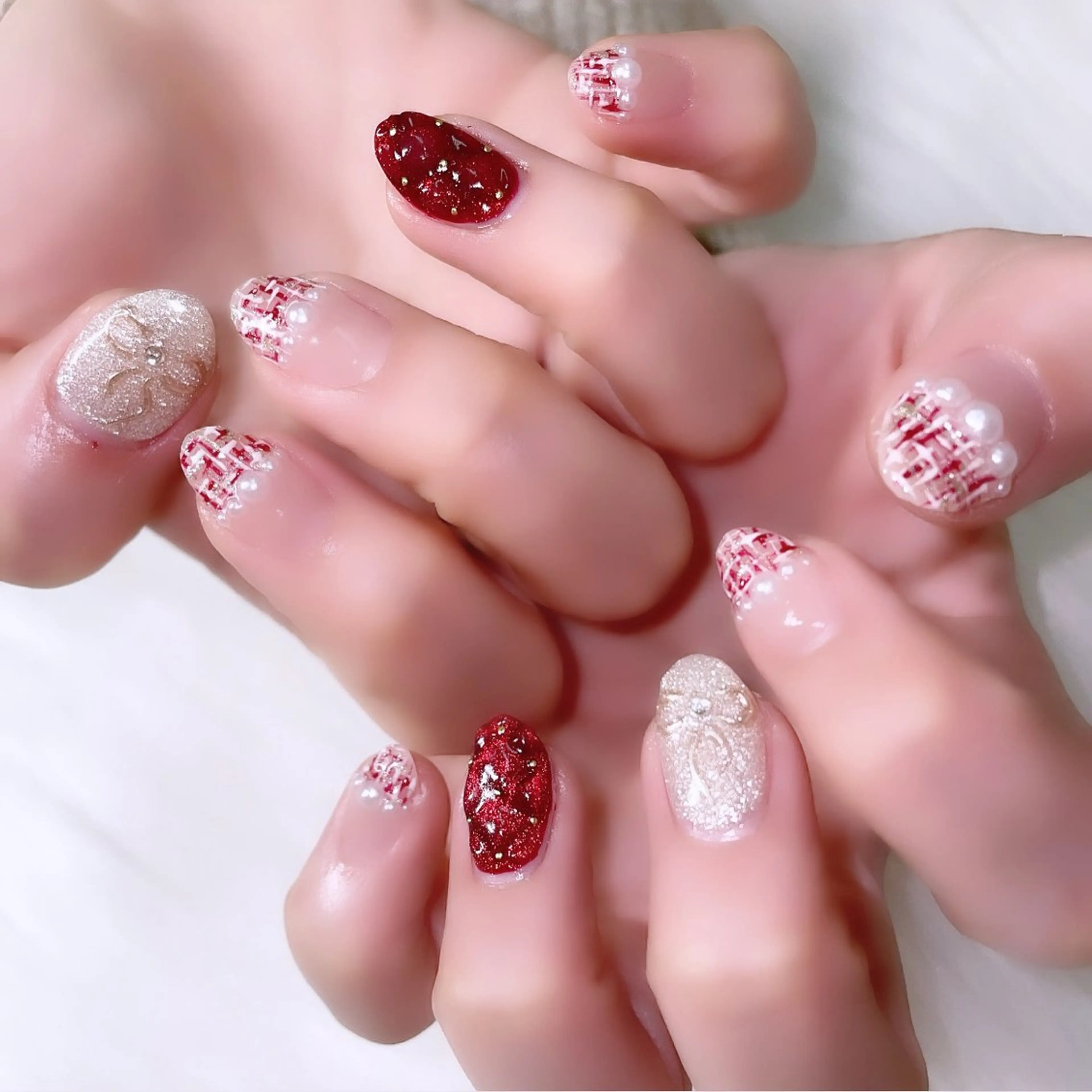 ネイル ハンドネイル chiyori天王寺 🎀韓国風束感まつげのマツエク・マツパデザイン