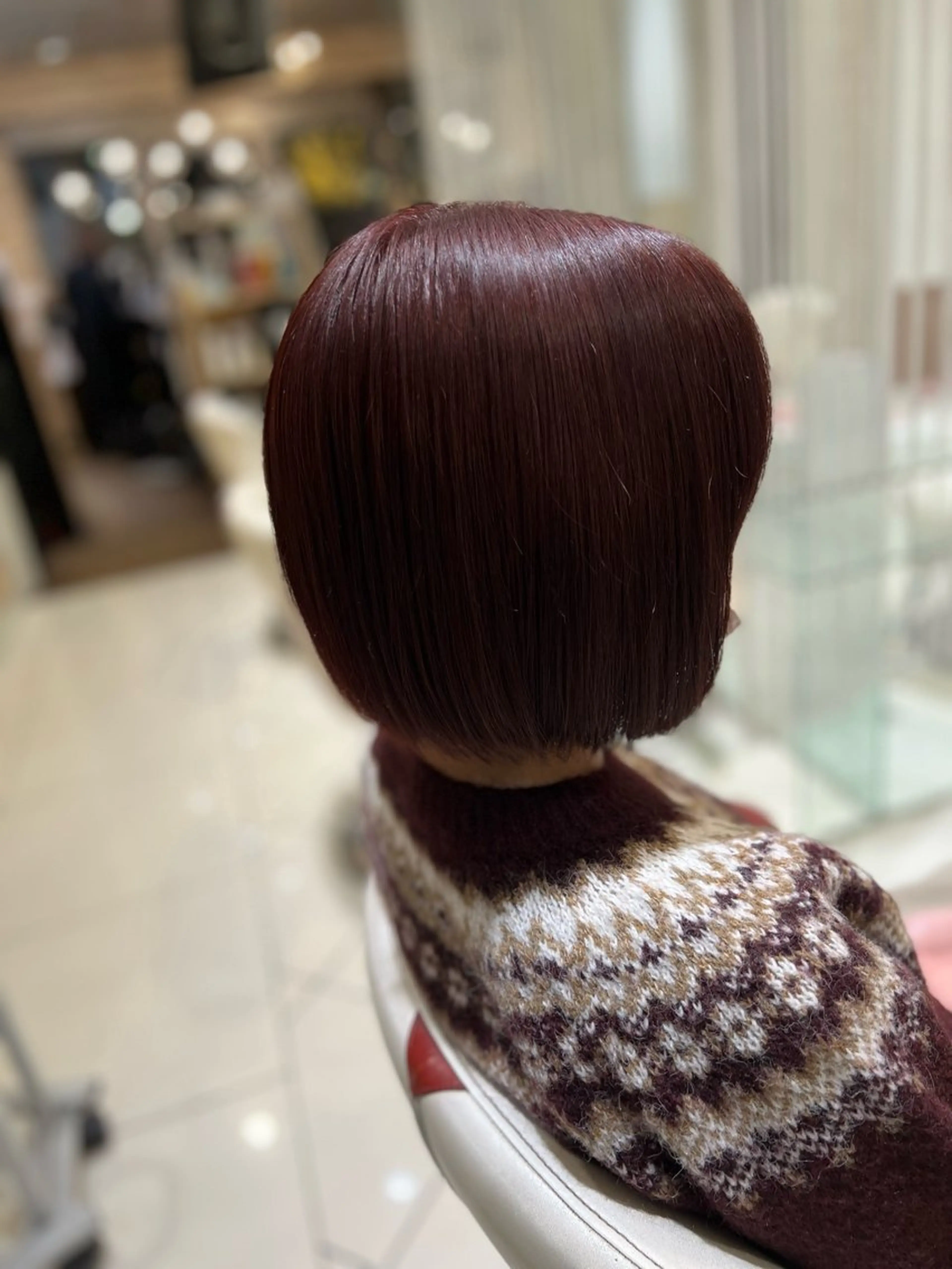 ショート カラー バレイヤージュ ブリーチ ケアブリーチ 透明感カラー デザインカラー カット ヘアカラー トリートメント ボブ/ハイトーン髪質 改善/越谷✨クラモチのヘアスタイル