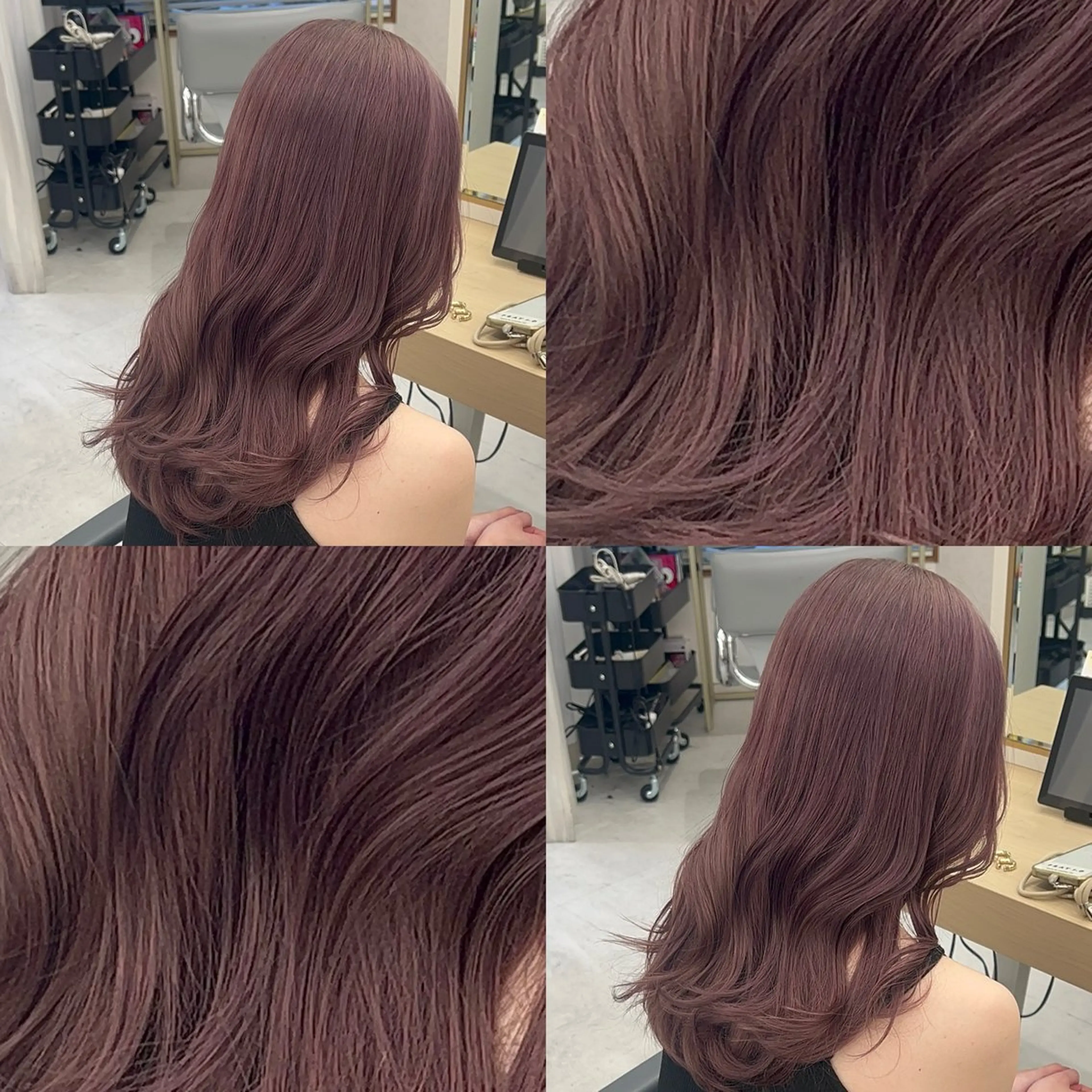 カラー youres hair 髪質改善トリートメント&ヘッドスパ  新宿三丁目店【ユアーズヘア】所属・🦋透明感カラー 👑NODOKA🦋のヘアスタイル