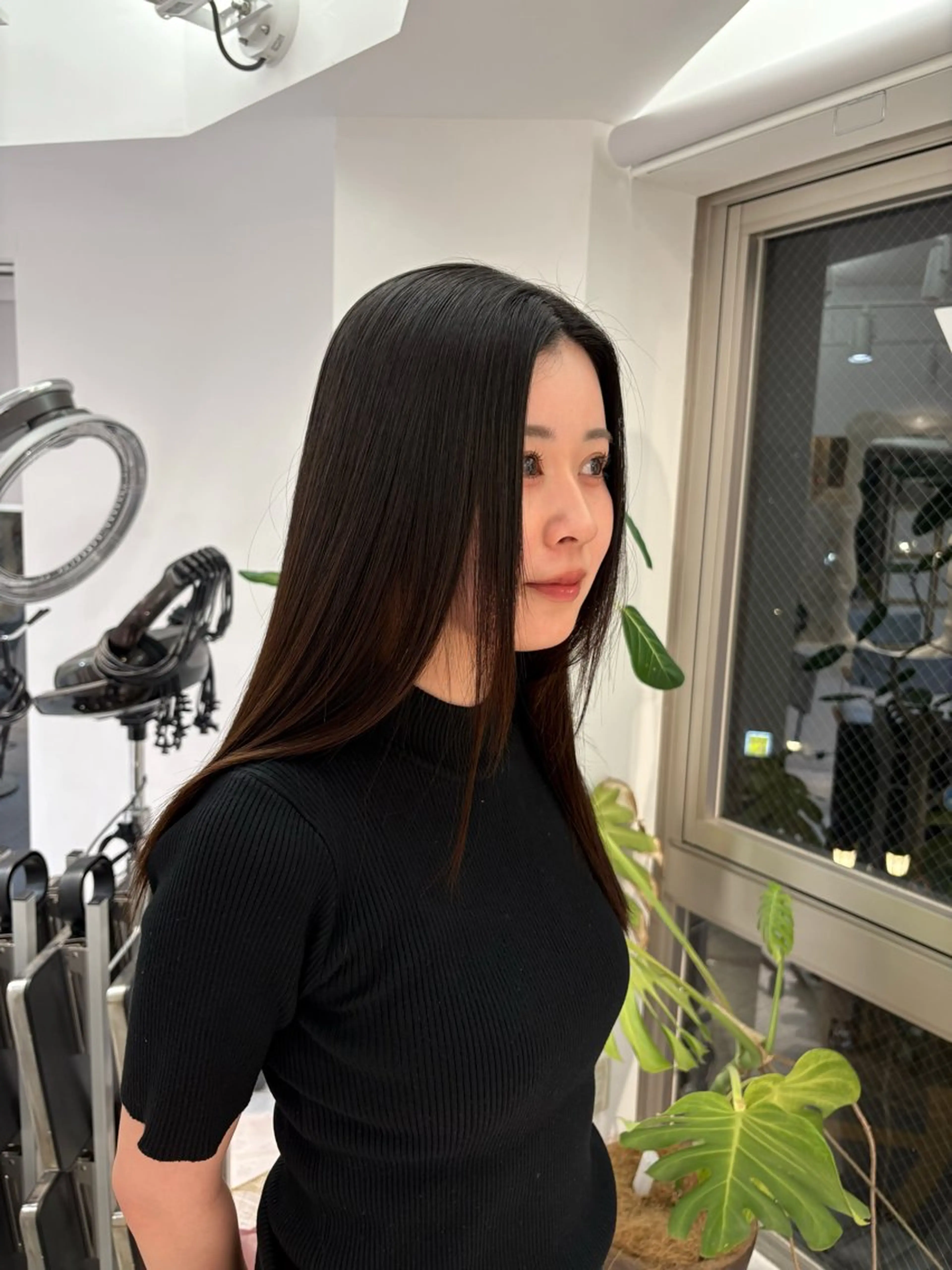 ロング パーマ 縮毛矯正 レイヤーカット/瀬川 琴音のヘアスタイル