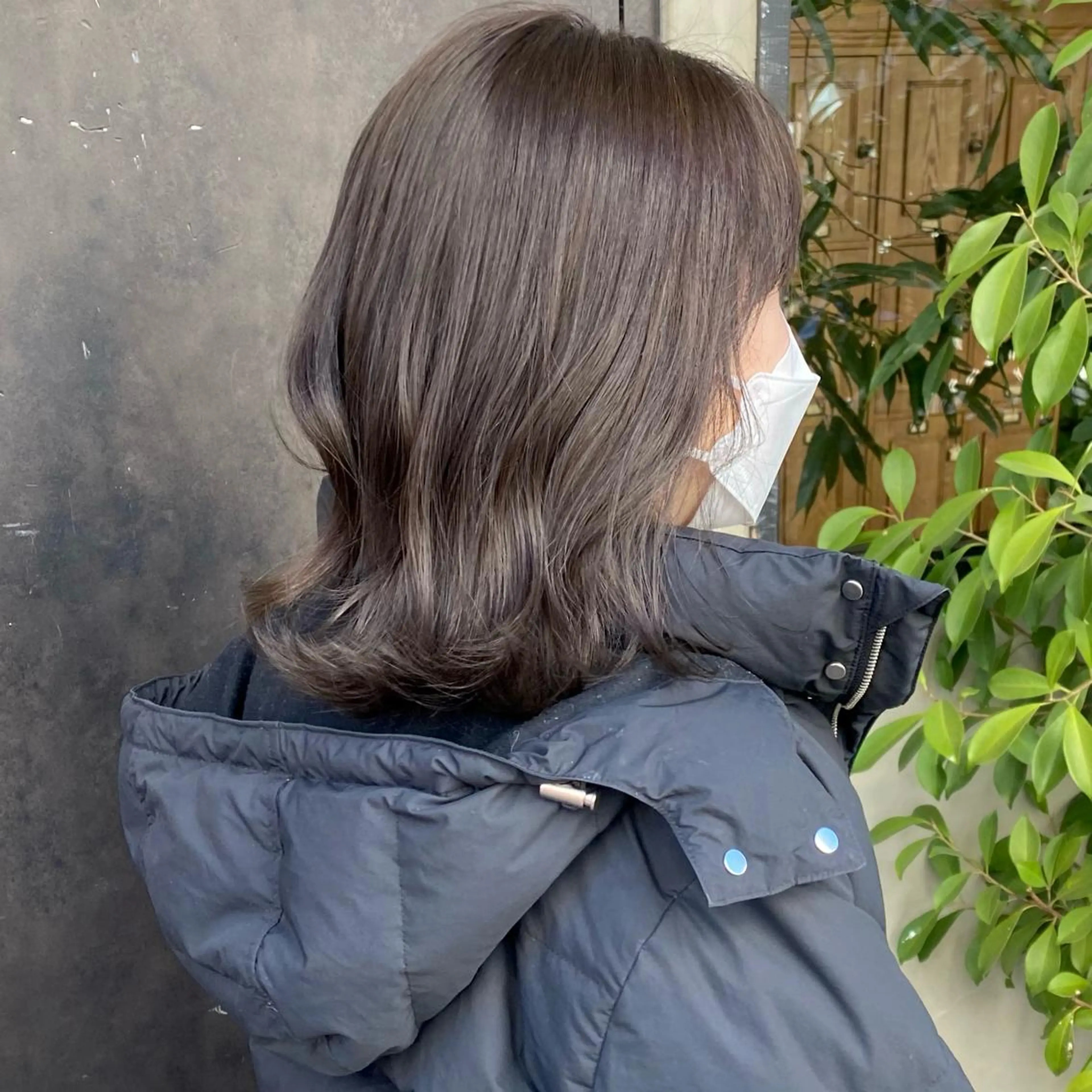 ミディアム カラー 透明感カラー 比嘉 陽のヘアスタイル