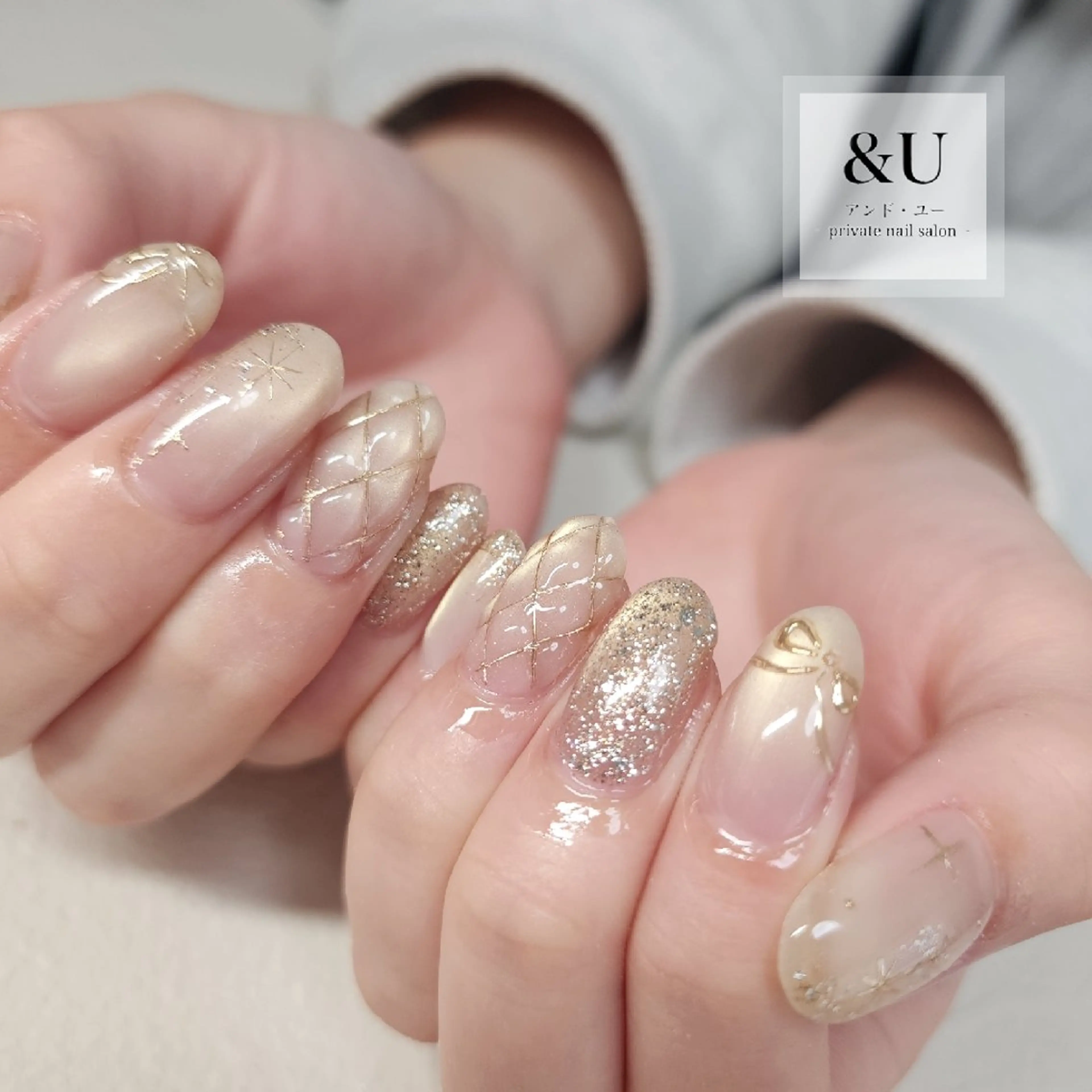 ネイル マグネットネイル 持ち込み ハンドネイル ＆Ｕ (アンド・ユー)のネイルデザイン