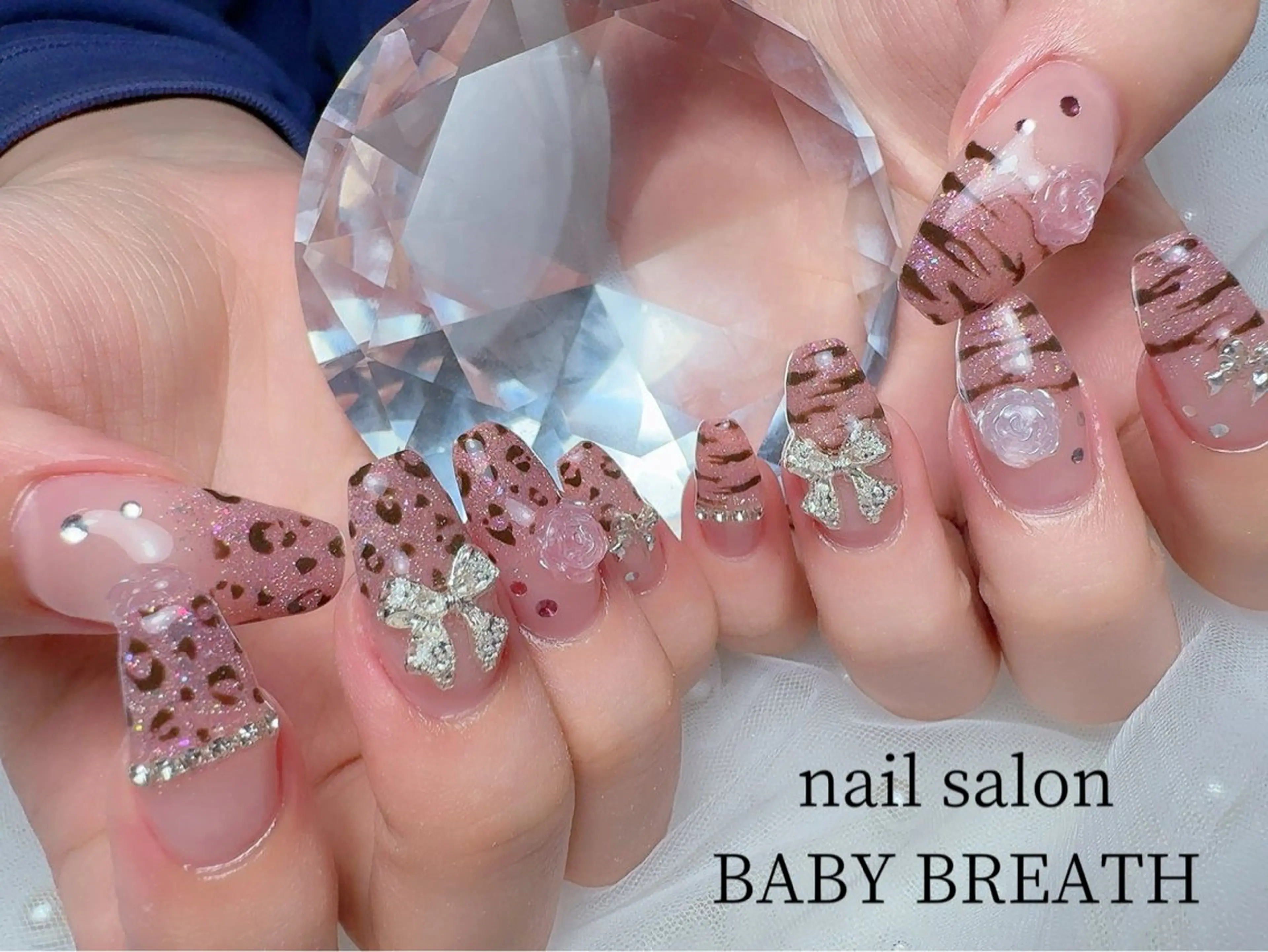 ネイル アートネイル フラッシュネイル フットネイル グラデーション ラメ(グリッター) ハンドネイル BABY BREATH所属・y natsumiのネイルデザイン