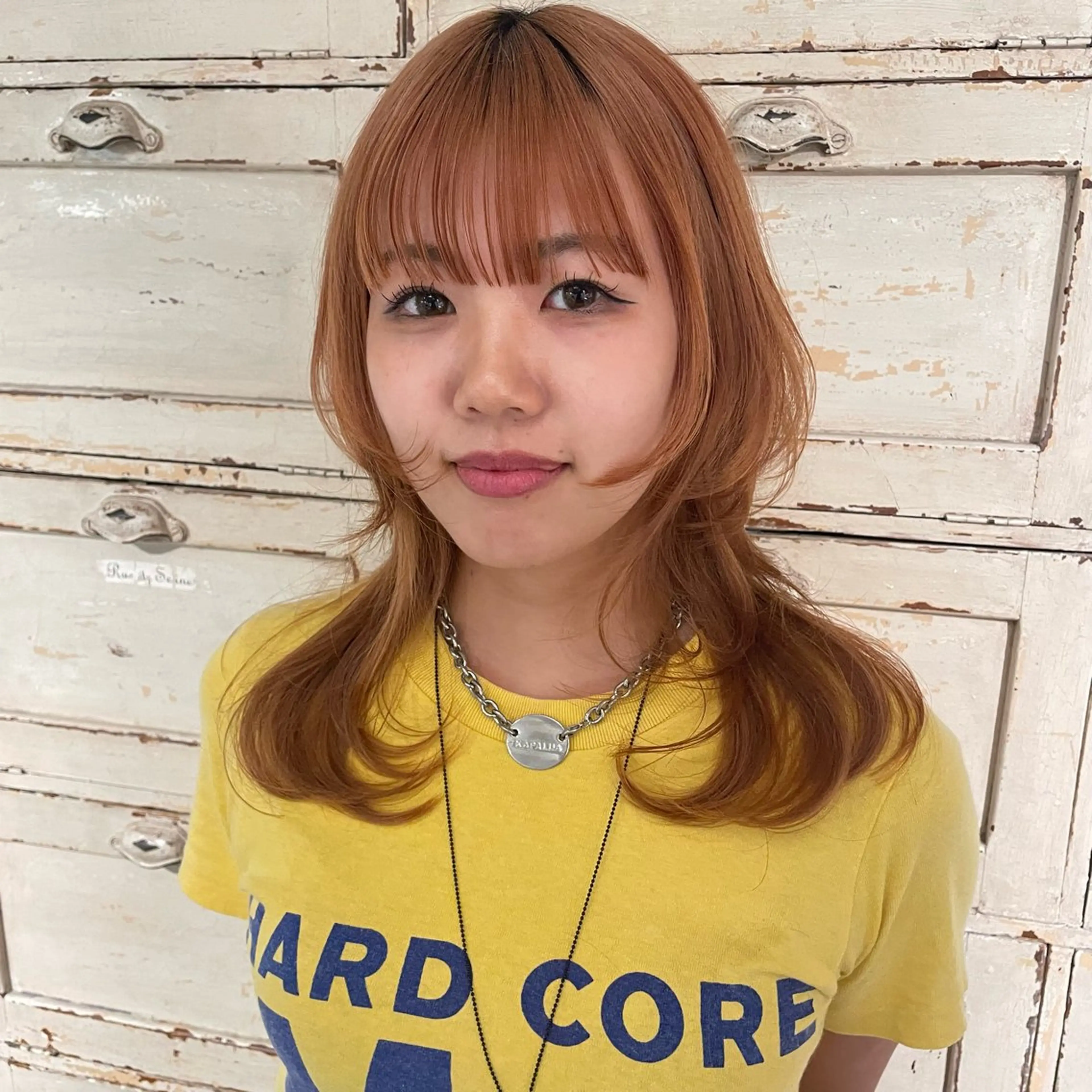 セミロング ハイレイヤー レイヤーカット ウルフカット カット RorriM natsuのヘアスタイル