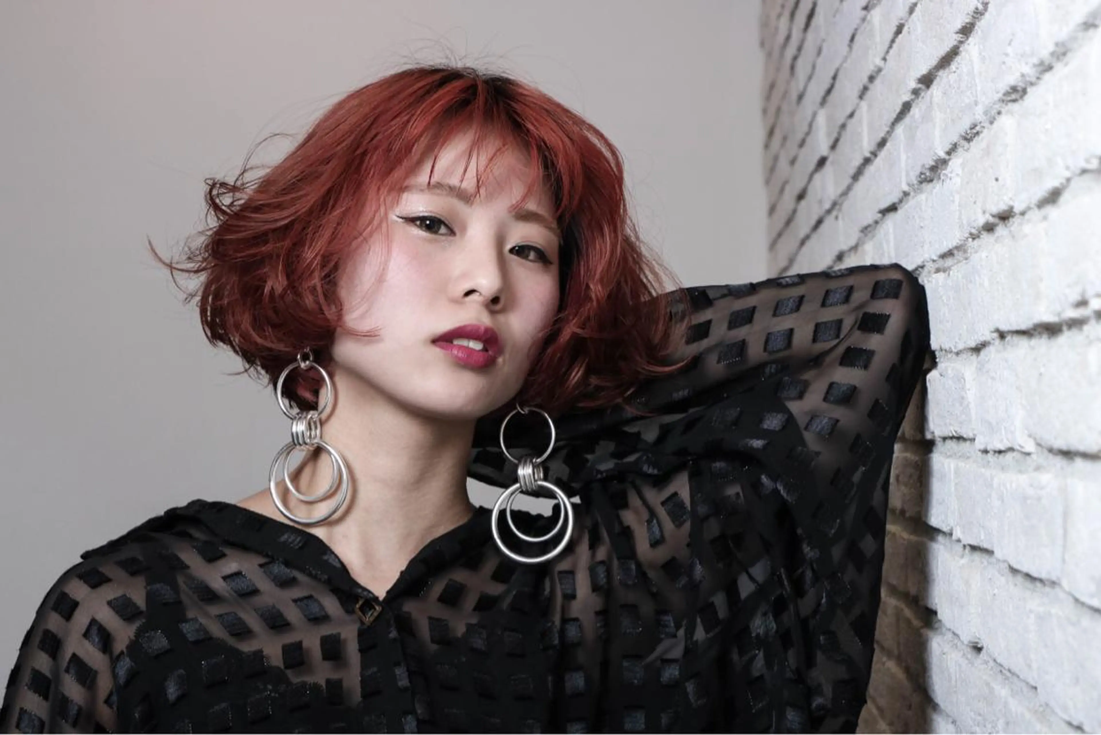 ショート 美髪改善・エクステ・ ストレート/カンジのヘアスタイル