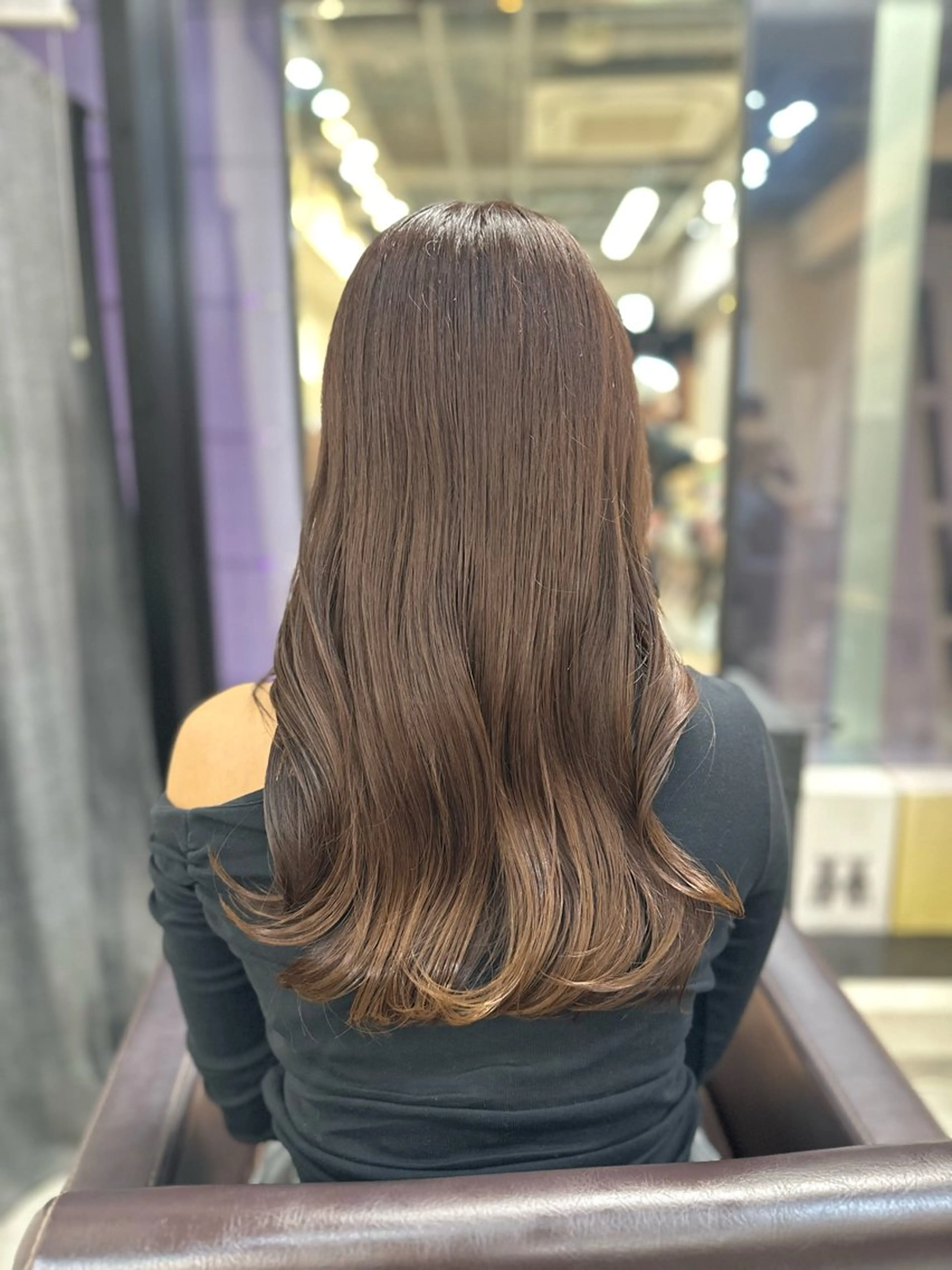 ロング カラー パーマ カット ヘアカラー パーマ トリートメント ヘッドスパ 巻けるケア縮毛矯正✨ ケアカラー✨山下のヘアスタイル