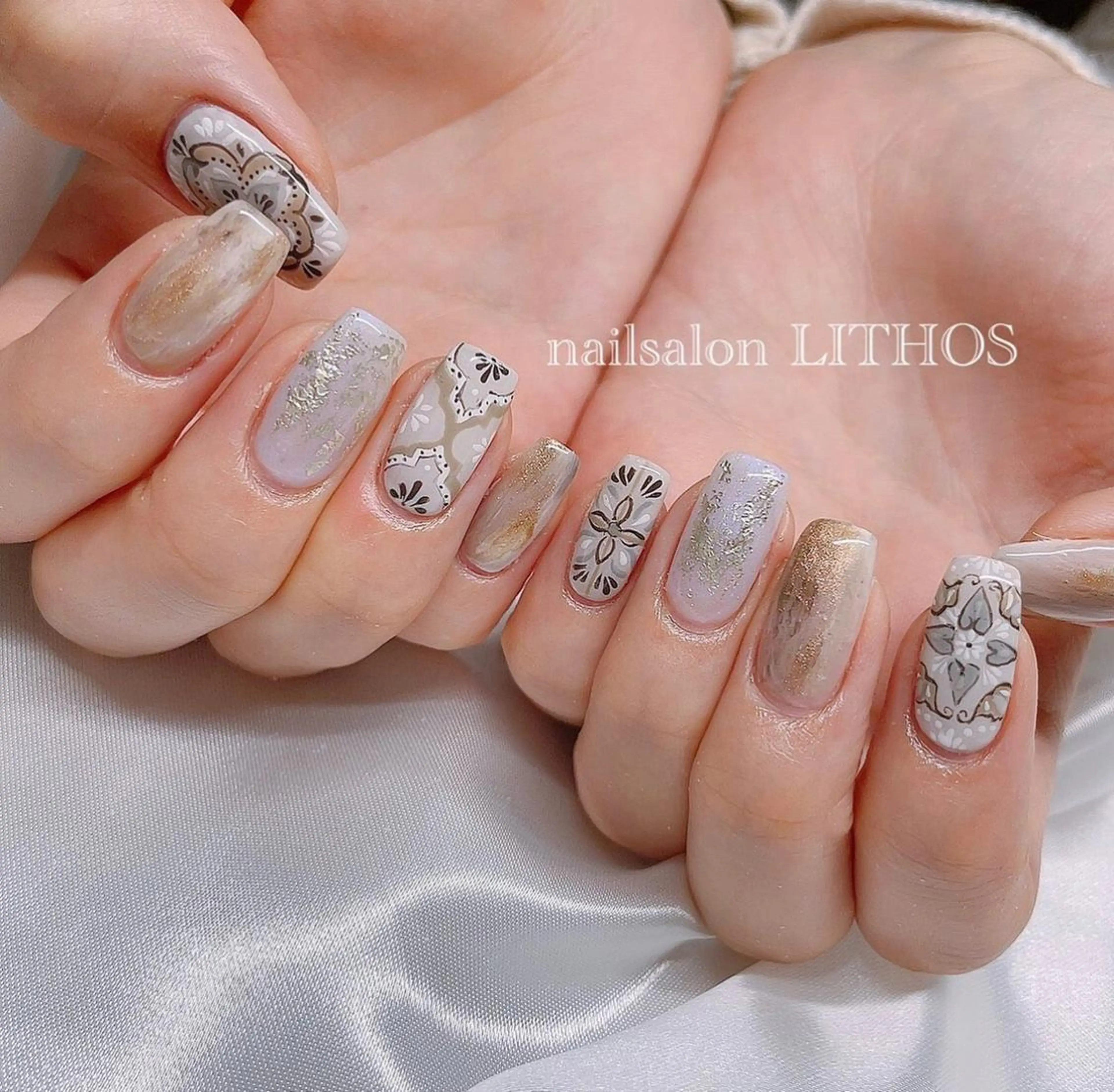 ネイル ハンドネイル nailsalon Lithos所属・nailsalon Recontreのネイルデザイン