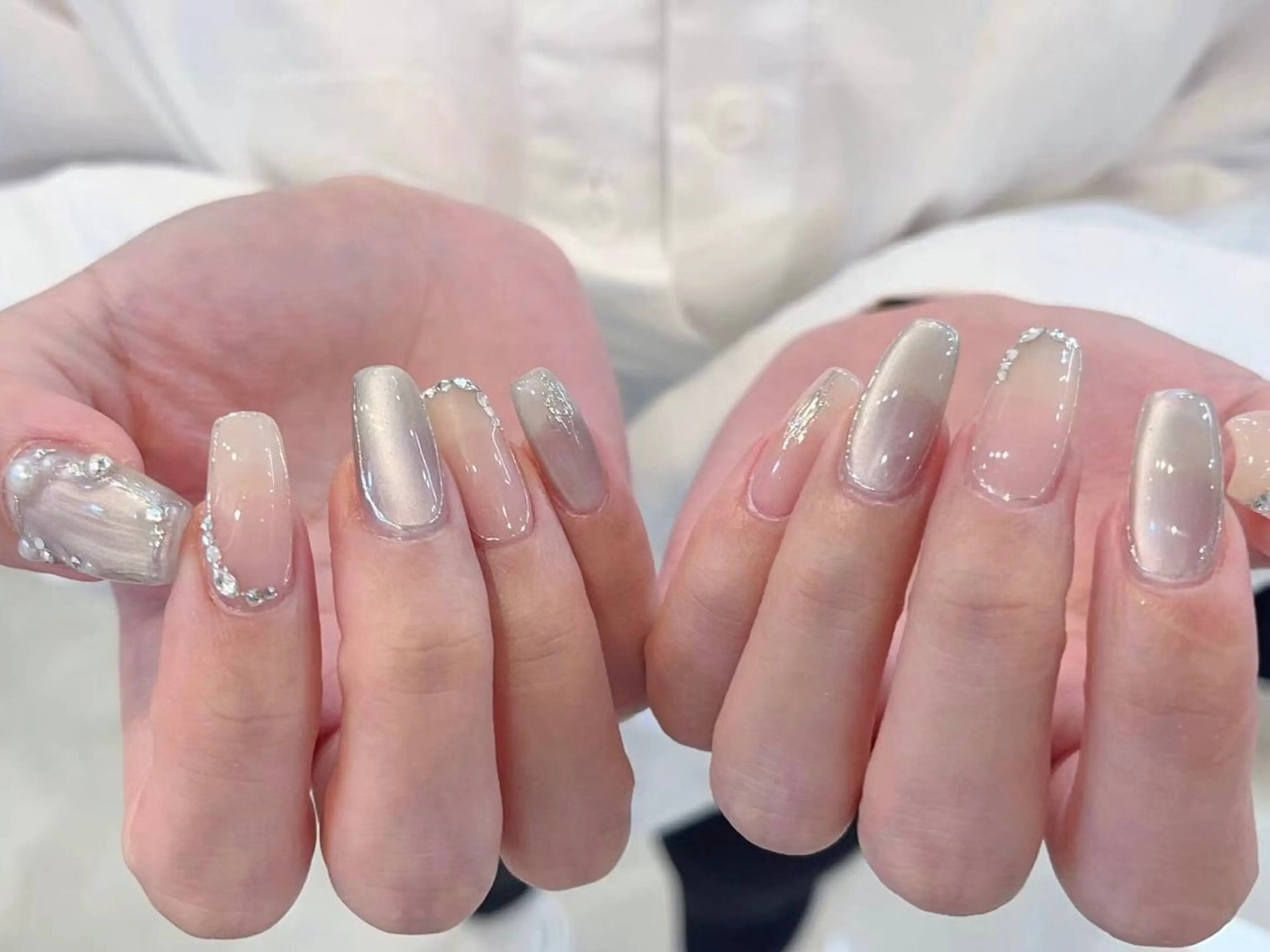 ネイル アートネイル フラワーネイル フットネイル ジェルネイル マグネットネイル Babarla　Nail　Salon所属・babarla Nailのネイルデザイン