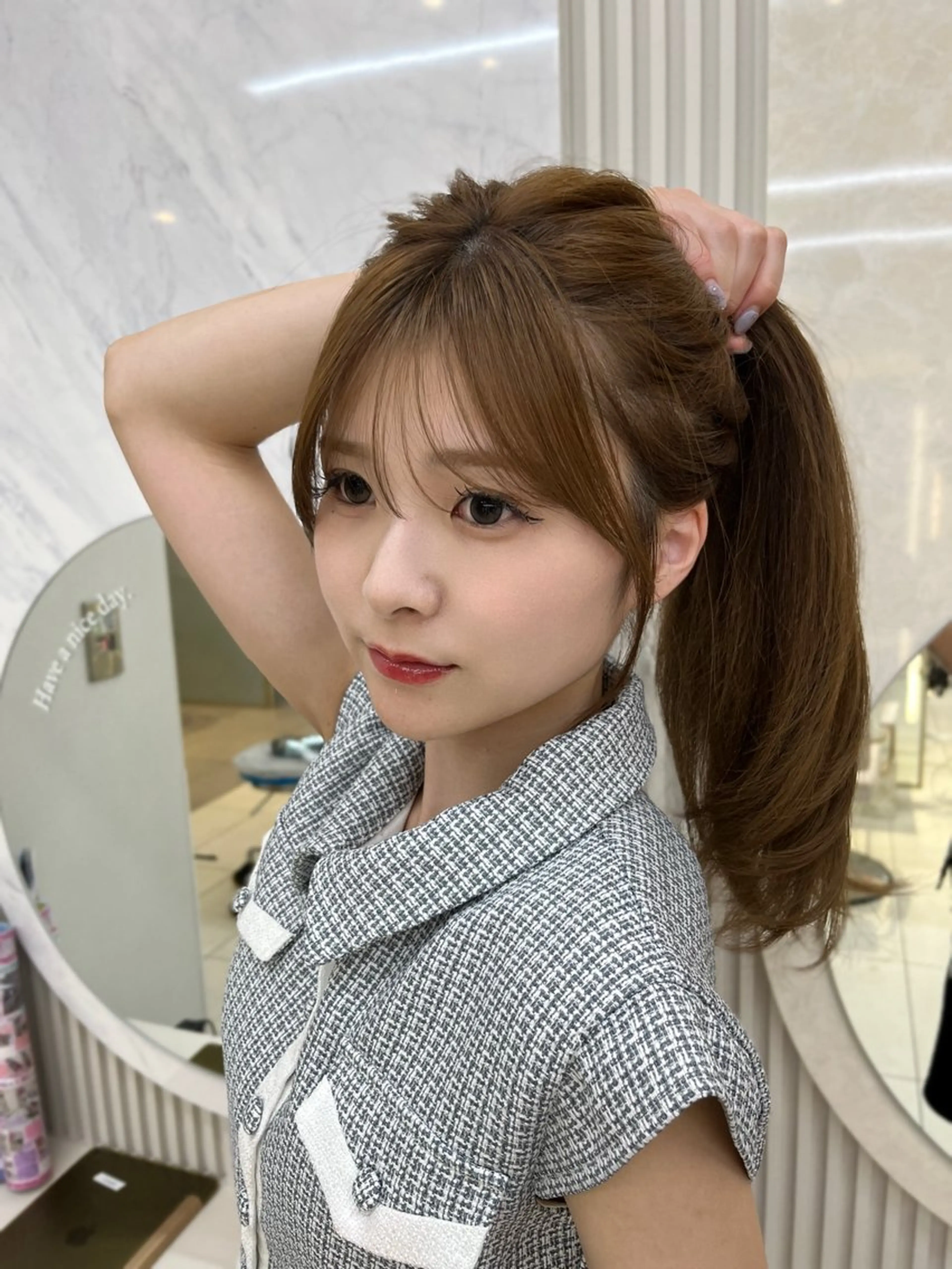 ロング カット トリートメント 似合わせレイヤー/ 透明感カラーのヘアスタイル