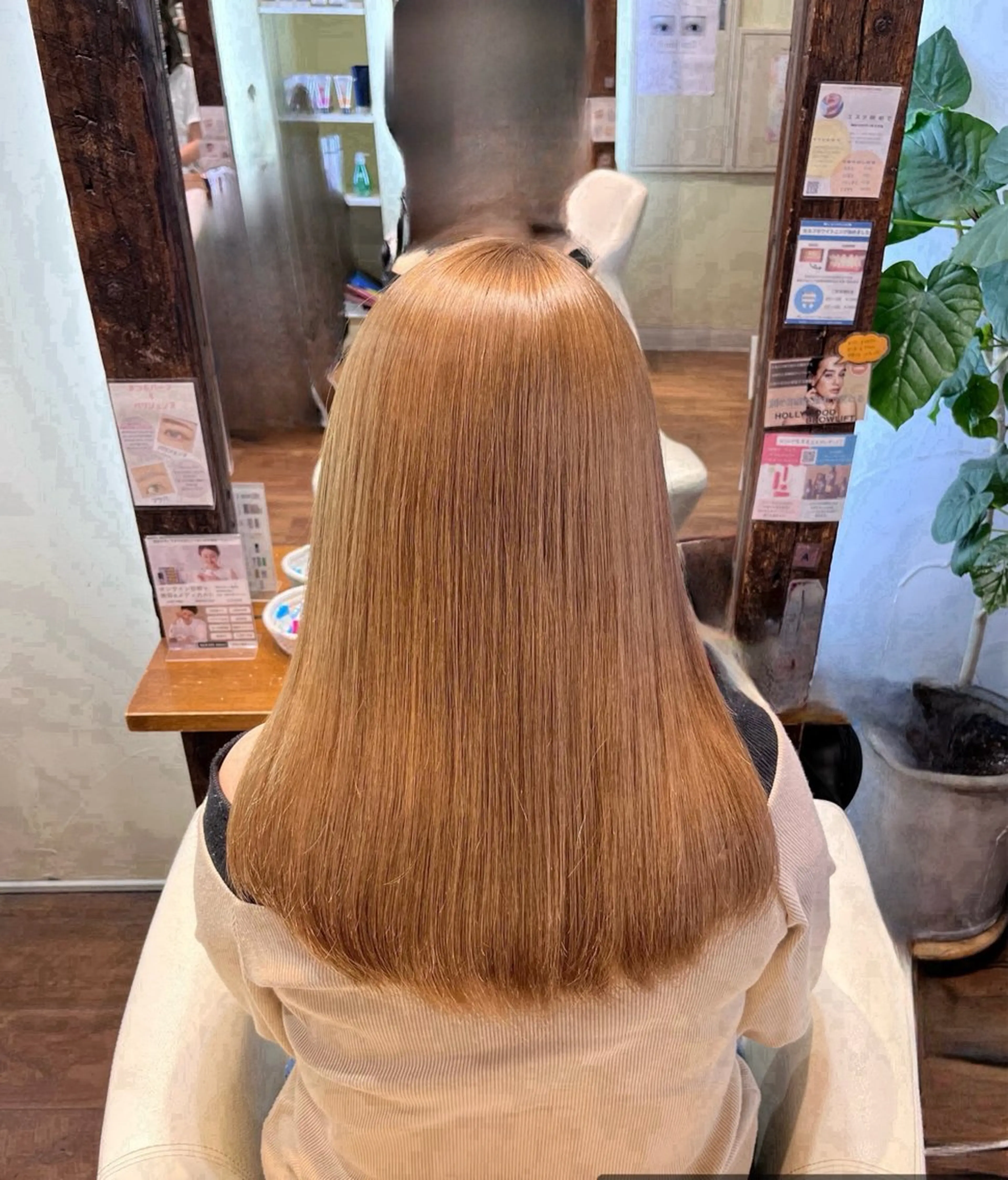 ロング 縮毛矯正 トリートメント ヘッドスパ 角田 満帆のヘアスタイル