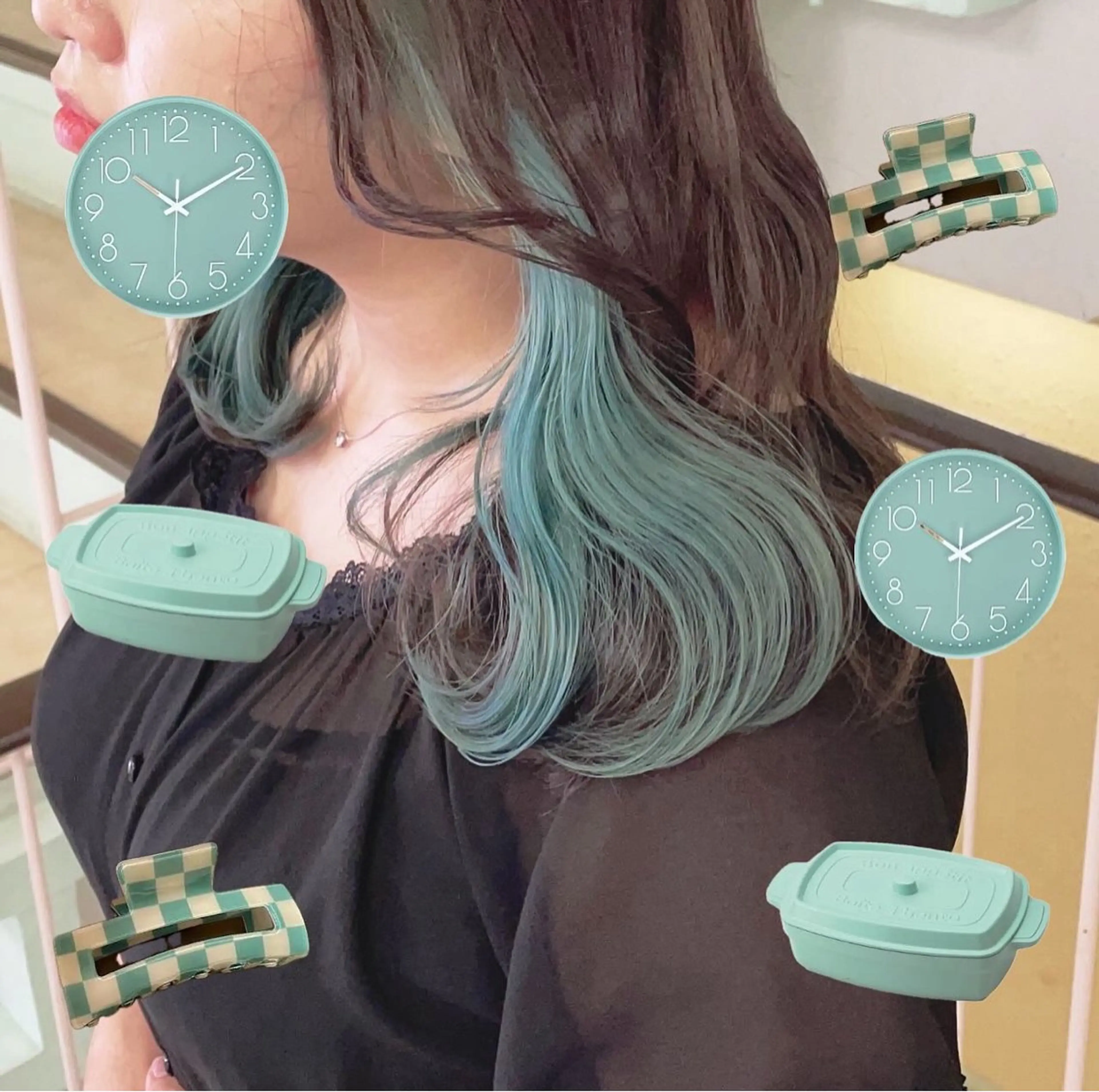 カラー ヘアカラー トリートメント 渋谷:インナーカラー ／🍒エリカ🍒のヘアスタイル