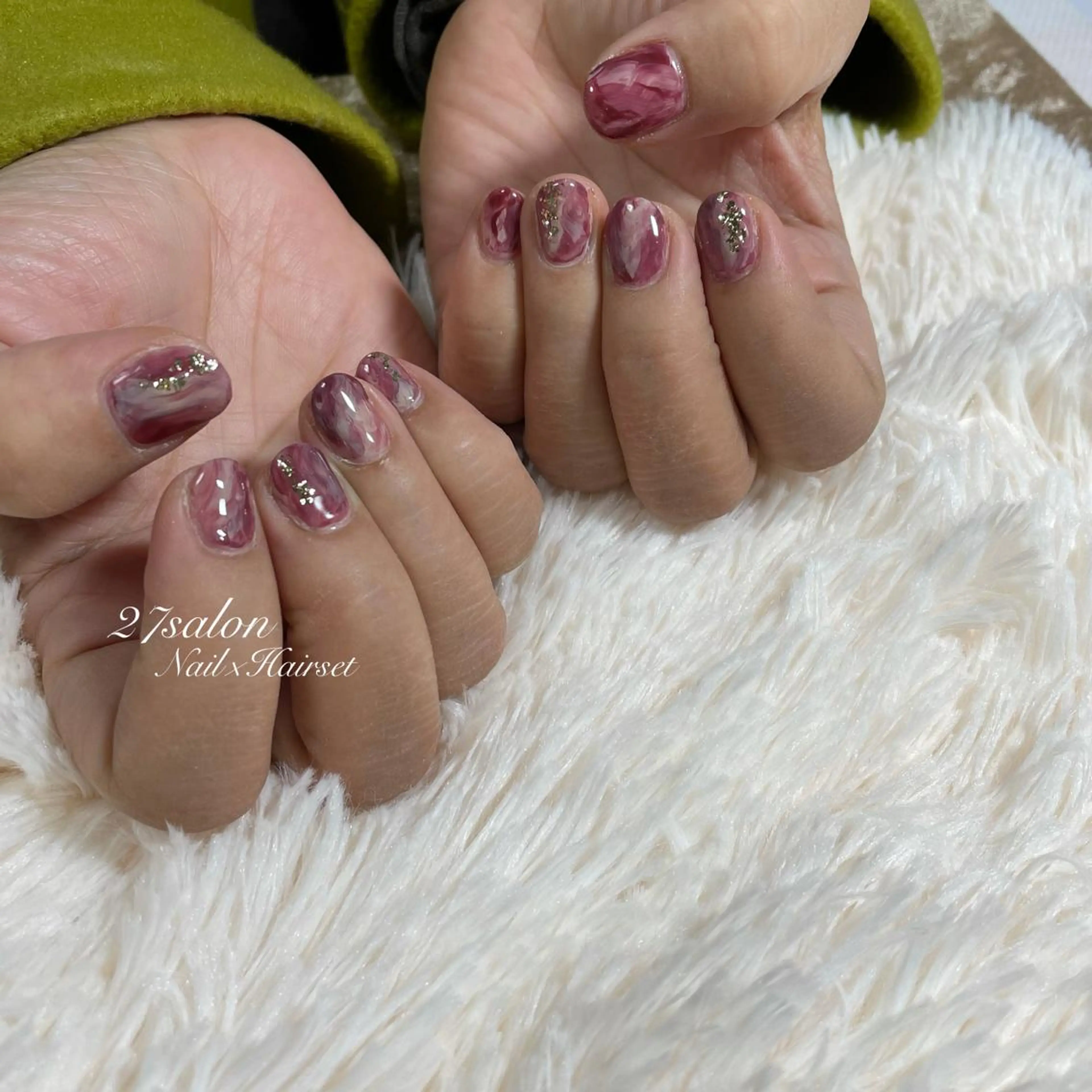 ネイル アートネイル ニュアンスネイル 27salon yuinaのネイルデザイン