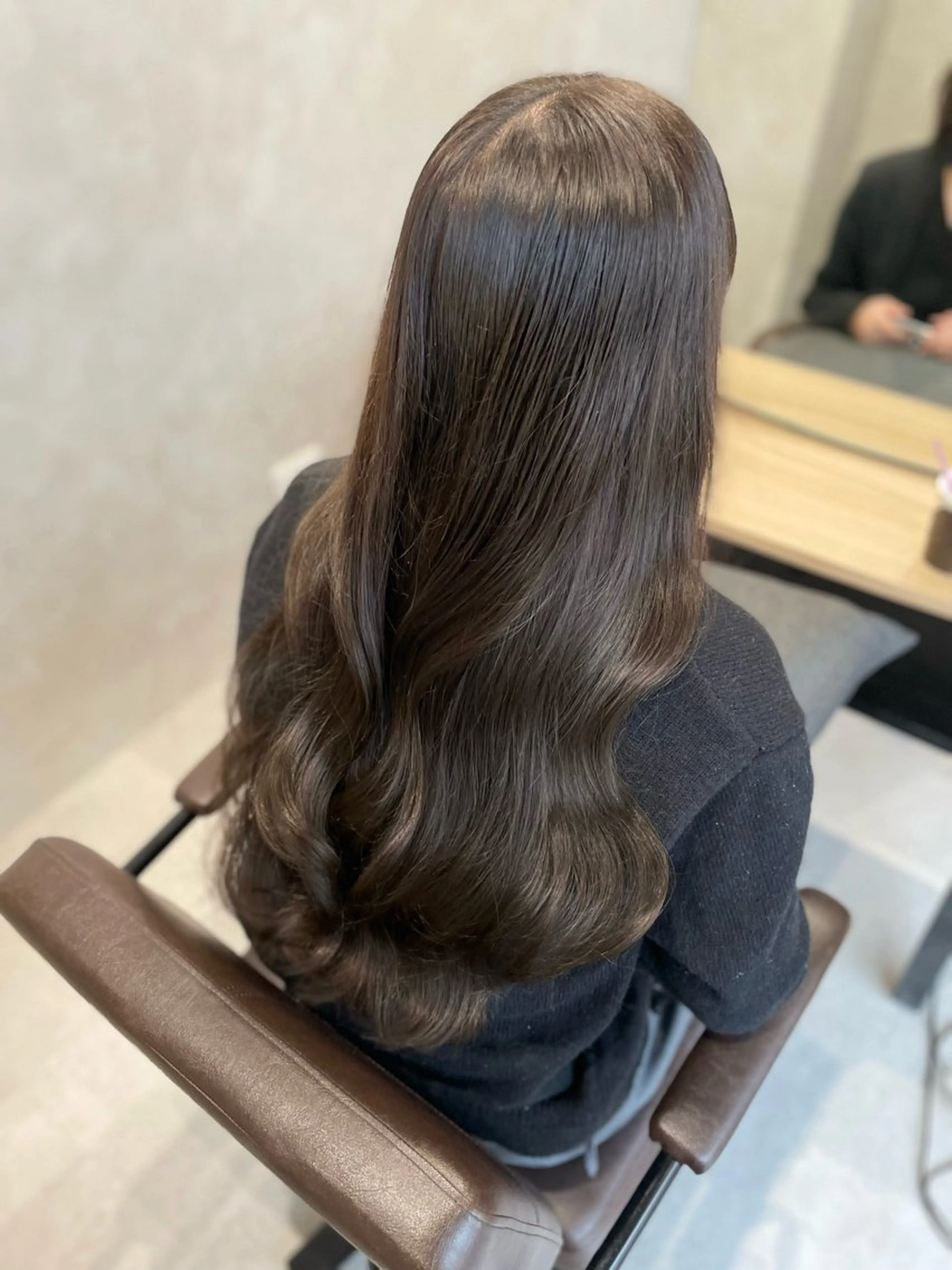 ロング カット ヘアカラー トリートメント アキ/梅田/顔まわり /レイヤーカット/のヘアスタイル