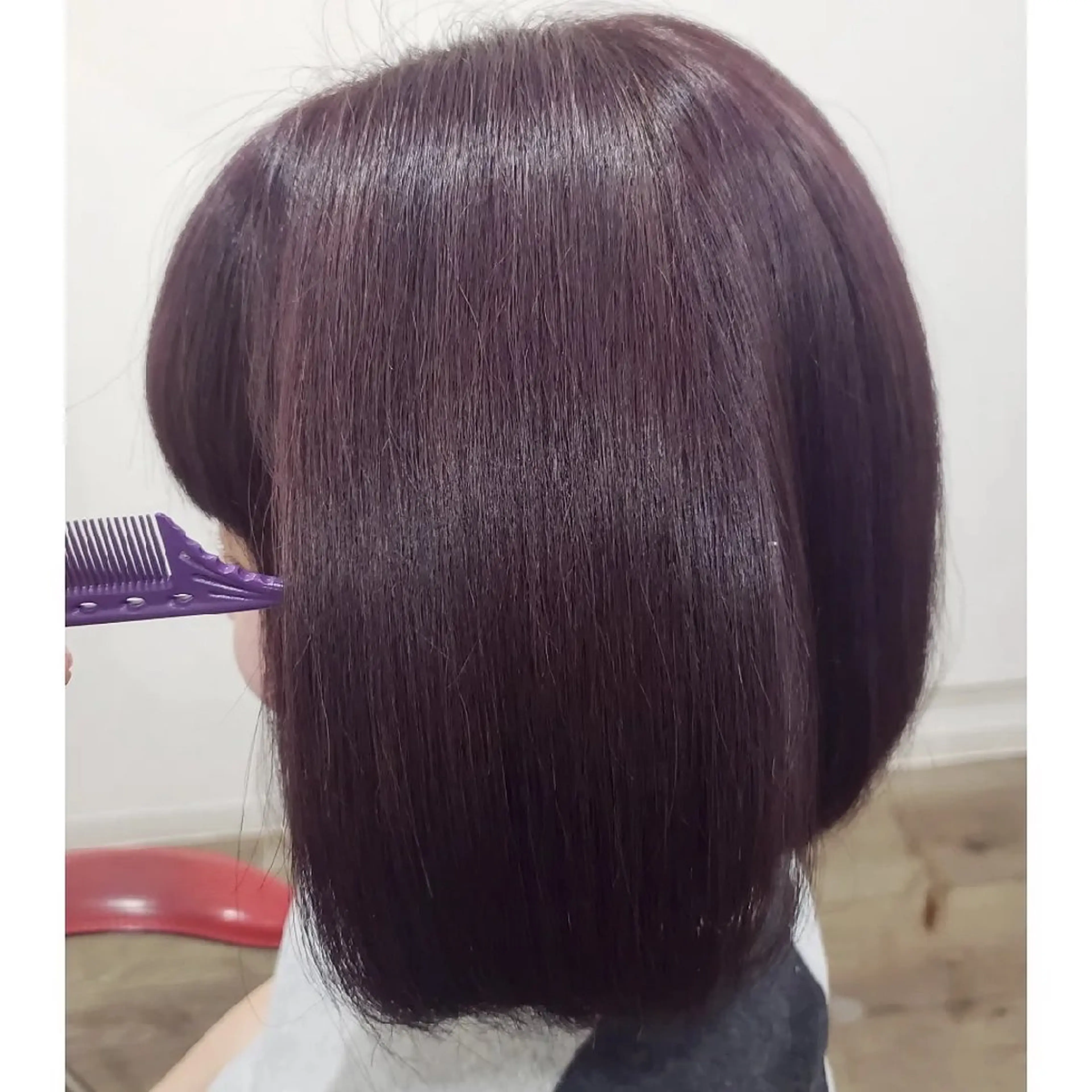ミディアム カラー ヘアアレンジ ブリーチ ラベンダーカラー 髪質改善 トリートメント 酸性ストレート 髪質改善サロン🍃 AIRI のヘアスタイル