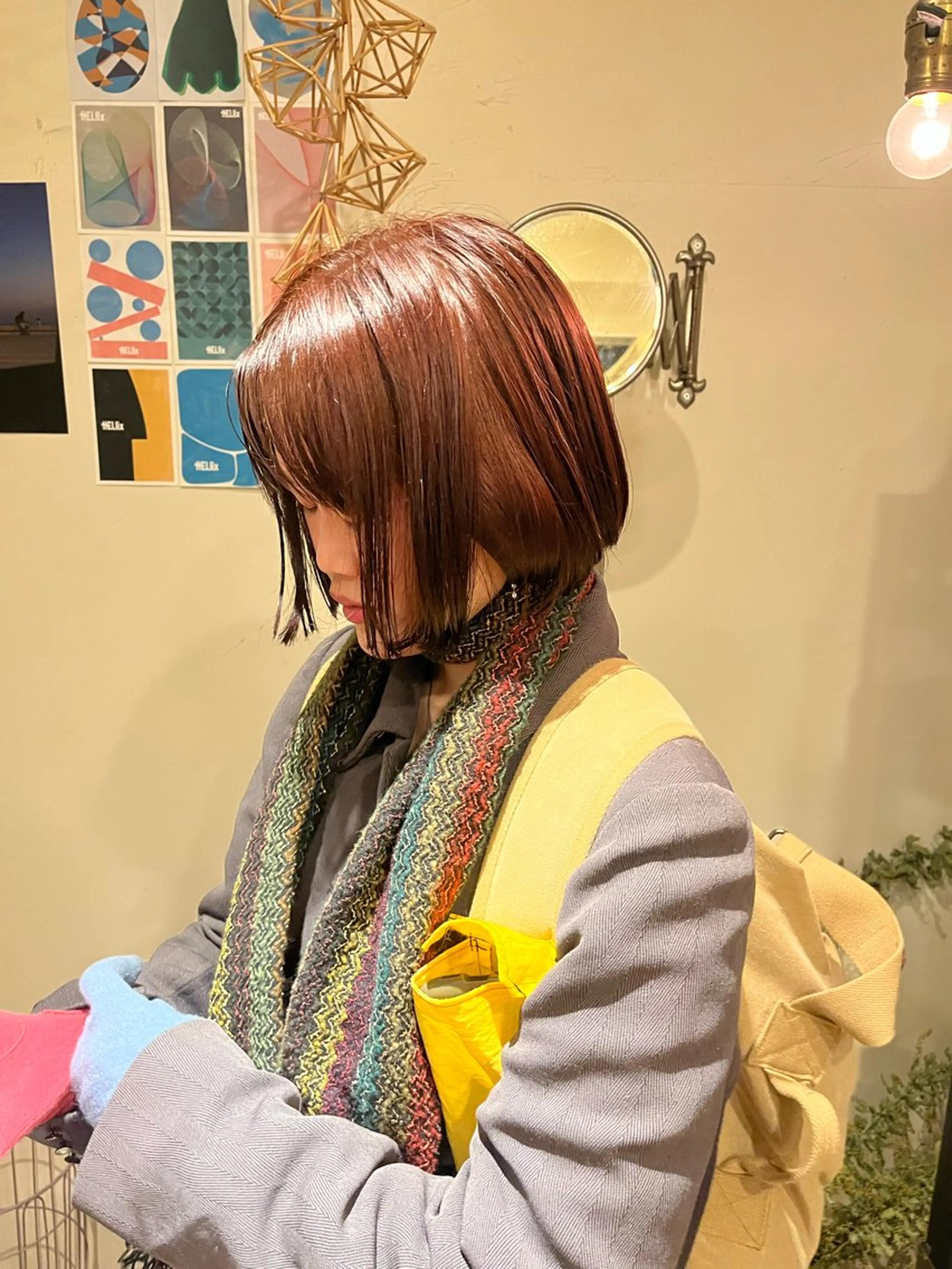 ミディアム カラー 藤川 りんとのヘアスタイル