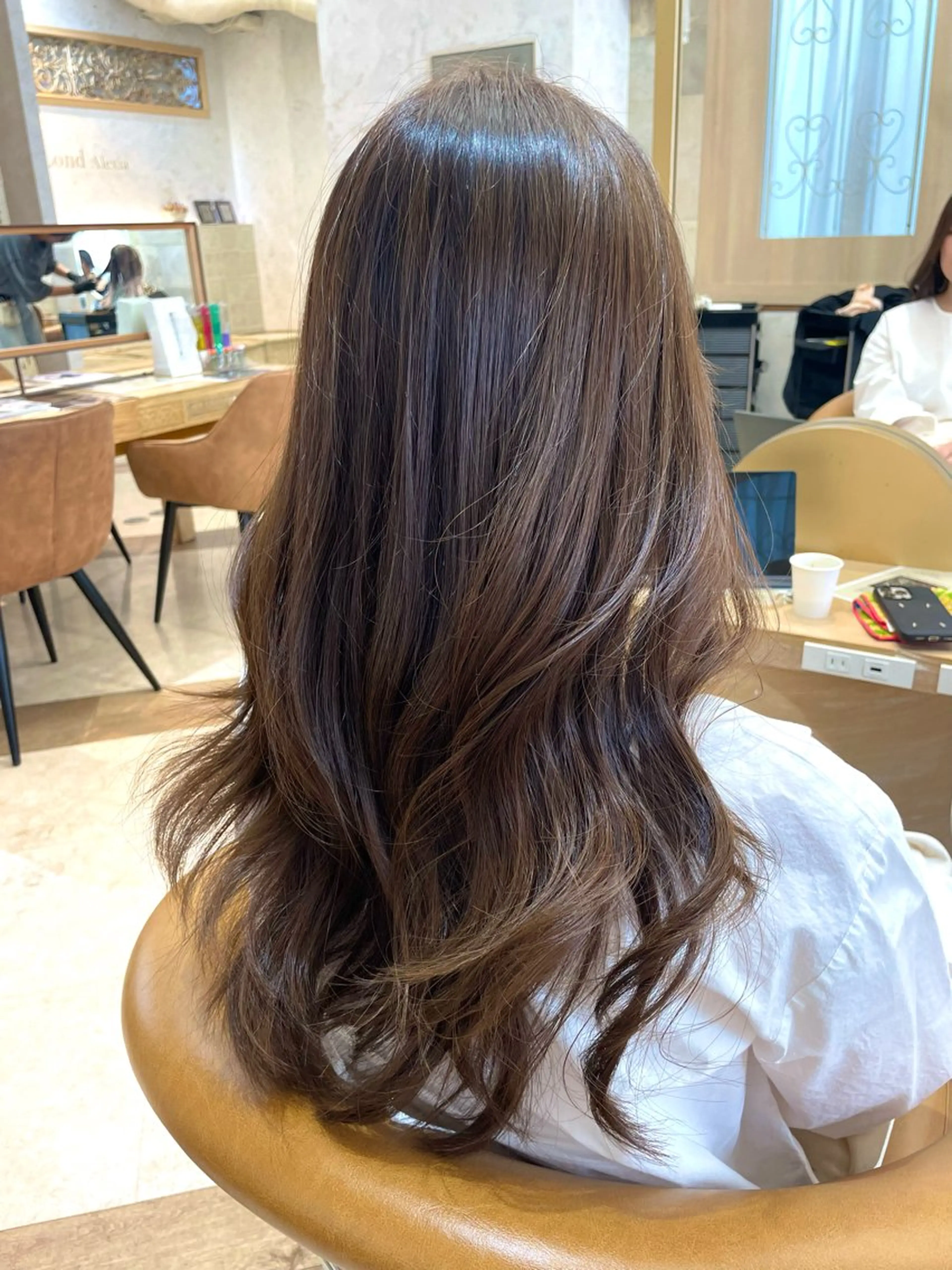 ロング カット ヘアカラー Kanami/韓国風 /艶カラーのヘアスタイル