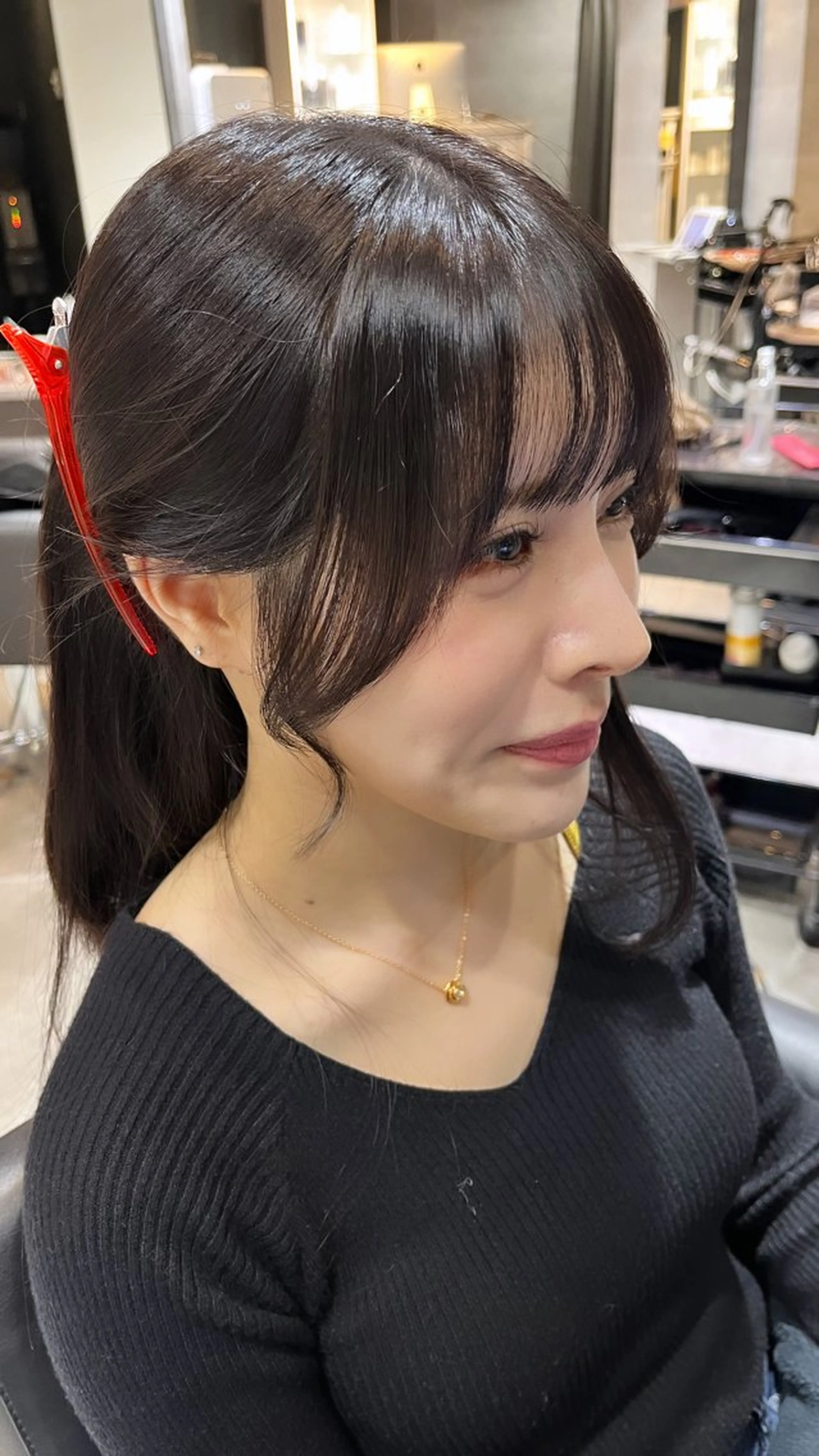 ロング カラー ダブルカラー 新宿のヘアスタイル