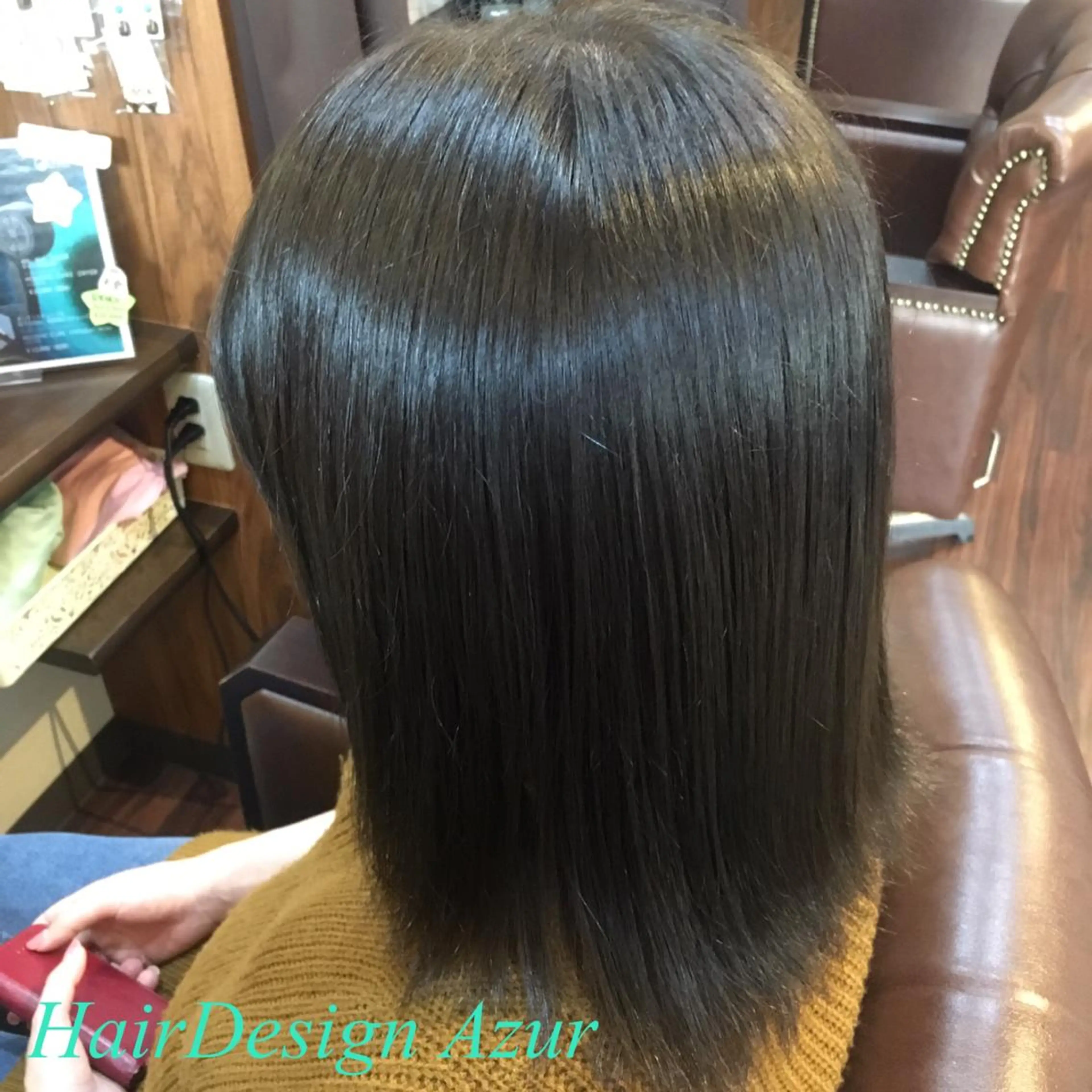 ミディアム アッシュ アッシュグレー HairDesign Azurのヘアスタイル