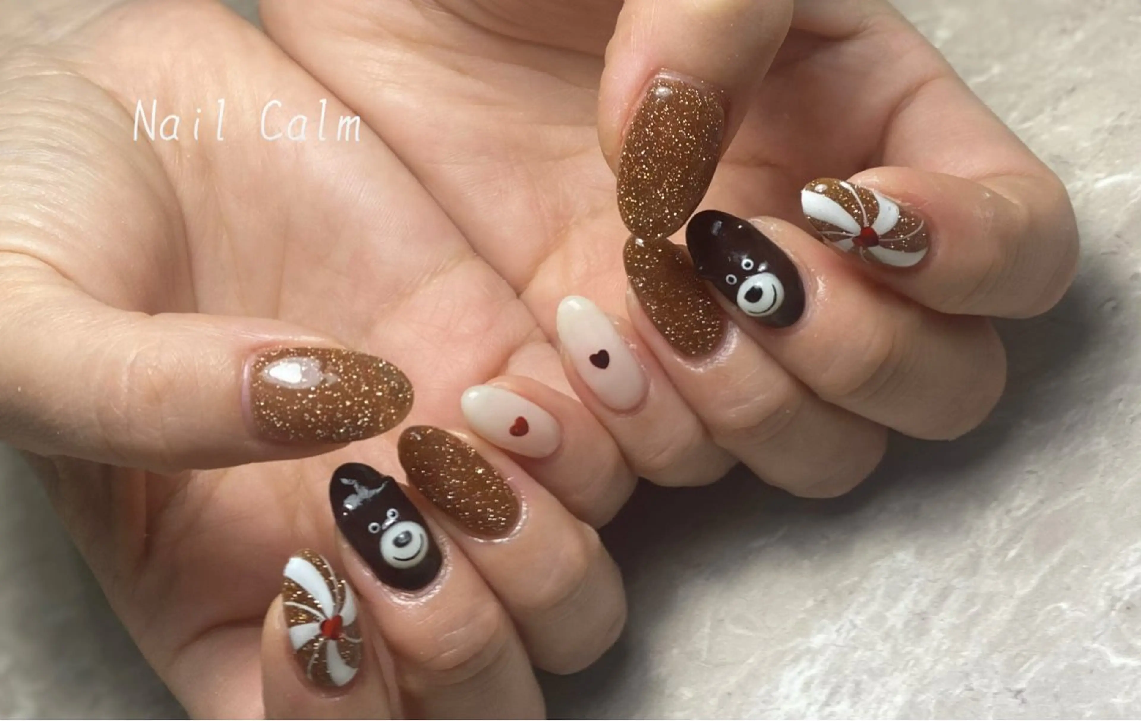 ネイル バレンタイン ハンドネイル Nail Calm所属・プライベートサロン Calmのネイルデザイン