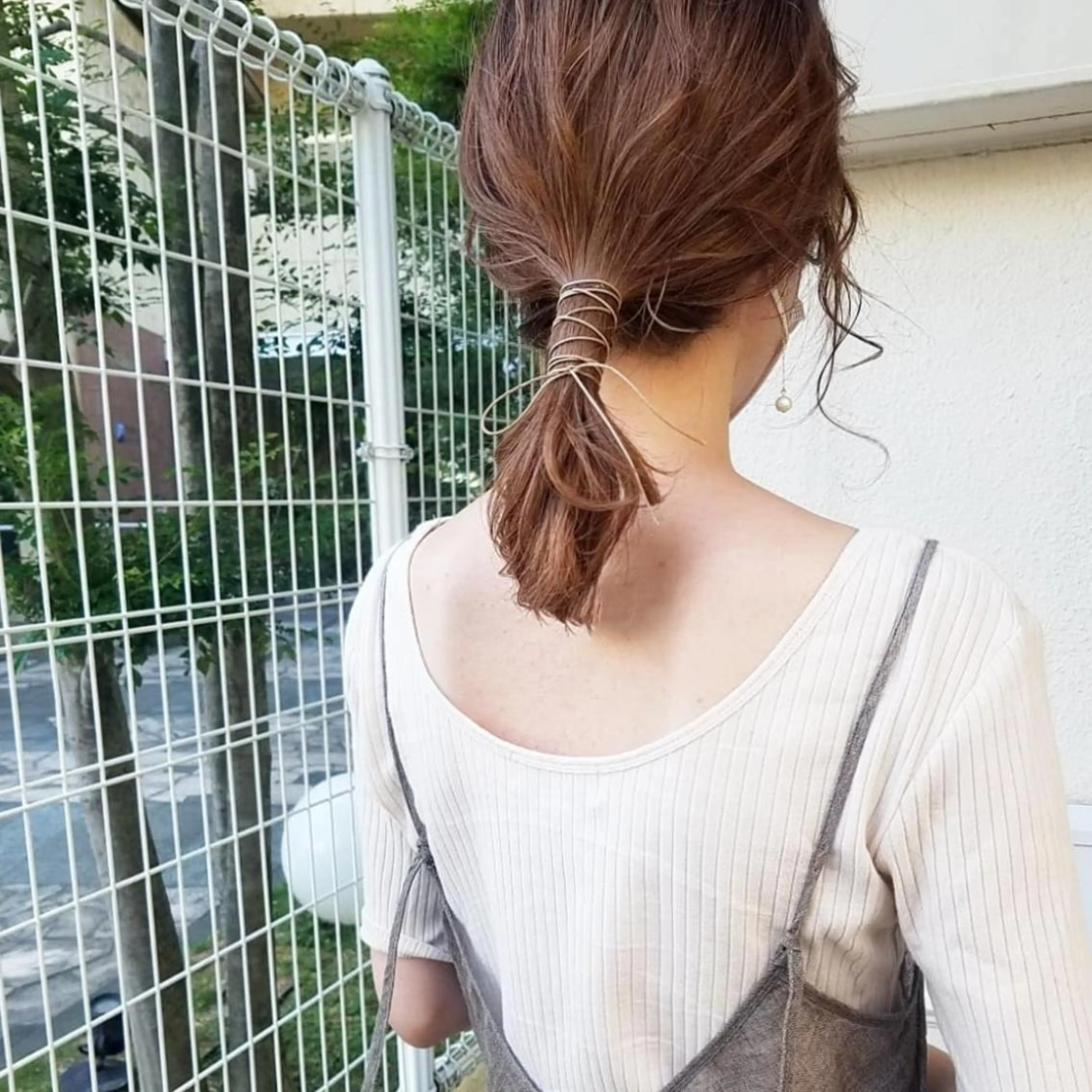 カラー ヘアアレンジ 🙃 透明感カラー/ボブのヘアスタイル