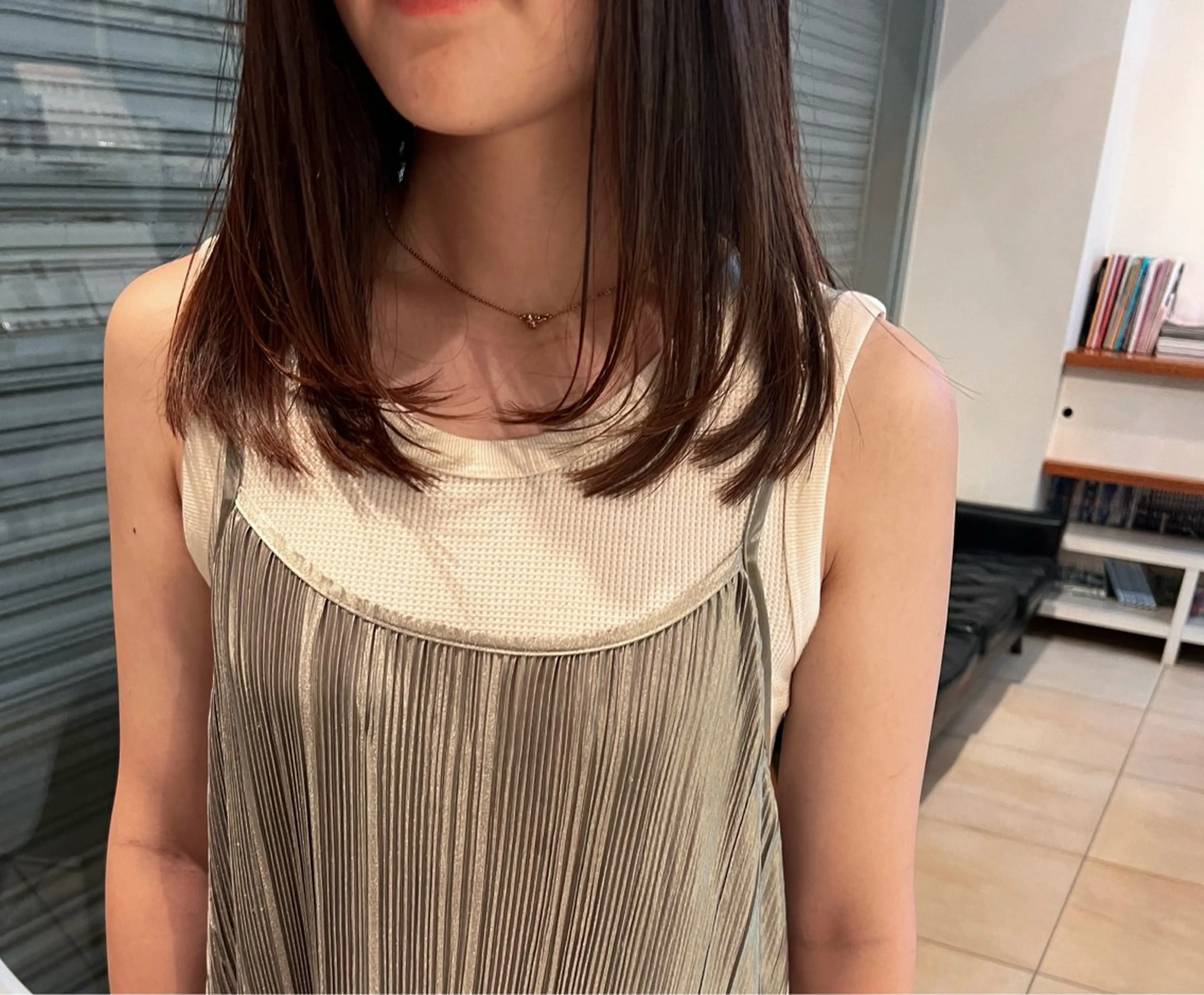 セミロング リリカ🐈‍⬛ブリー チカラー/上永谷のヘアスタイル