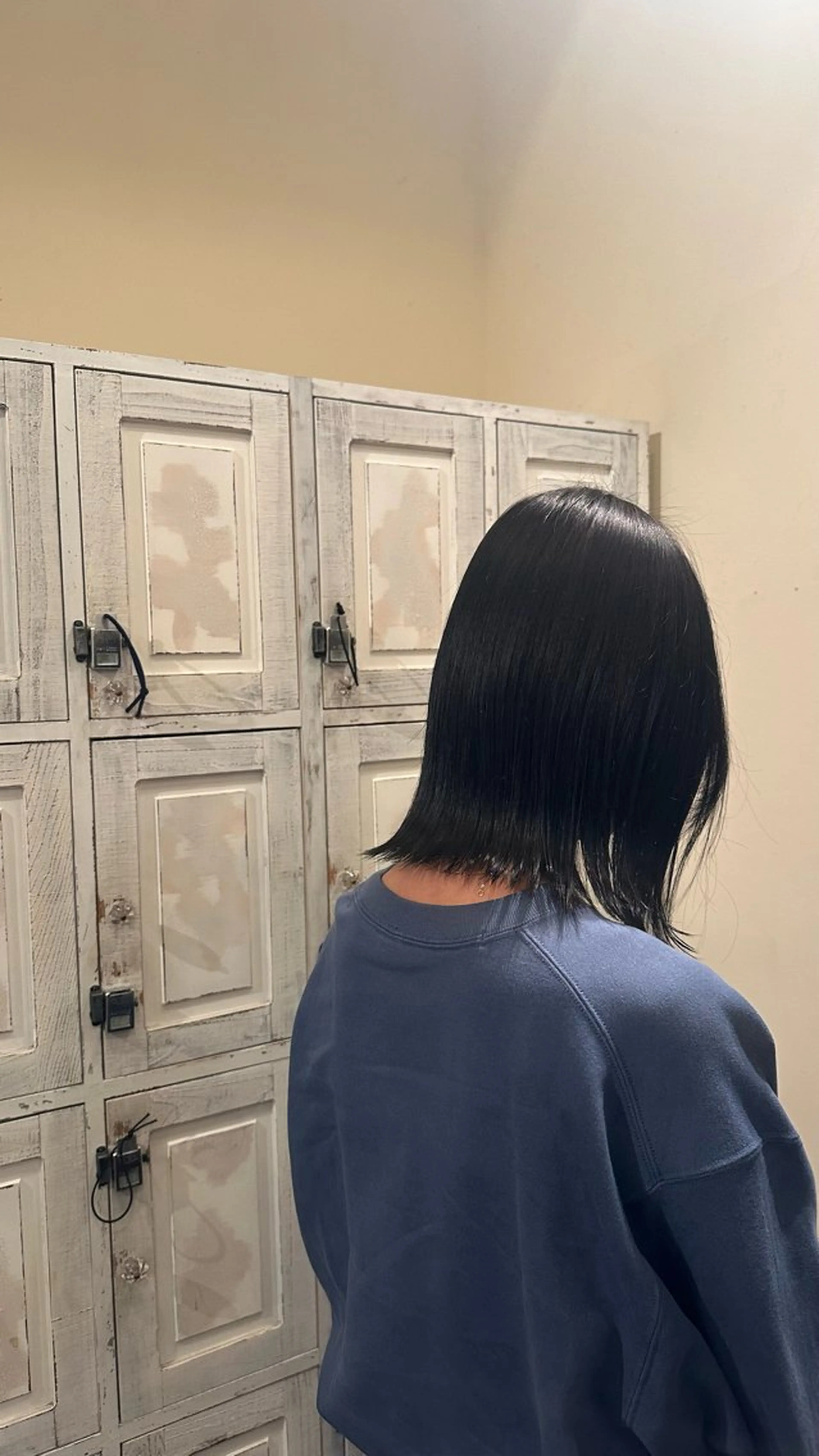 ミディアム ルプラボウ/ぴーす/ 縮毛矯正のヘアスタイル