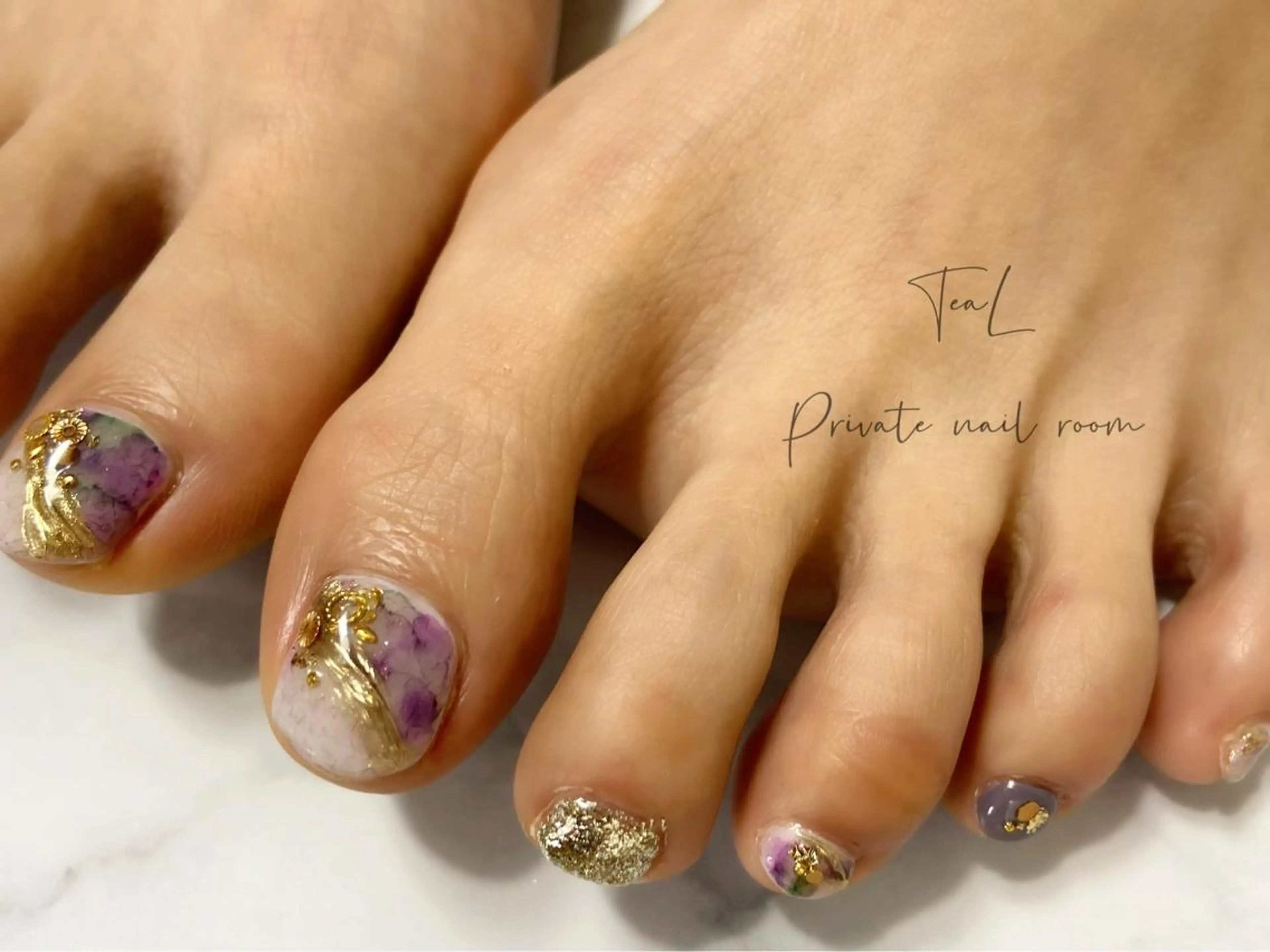 ネイル フットネイル TeaL nailのネイルデザイン