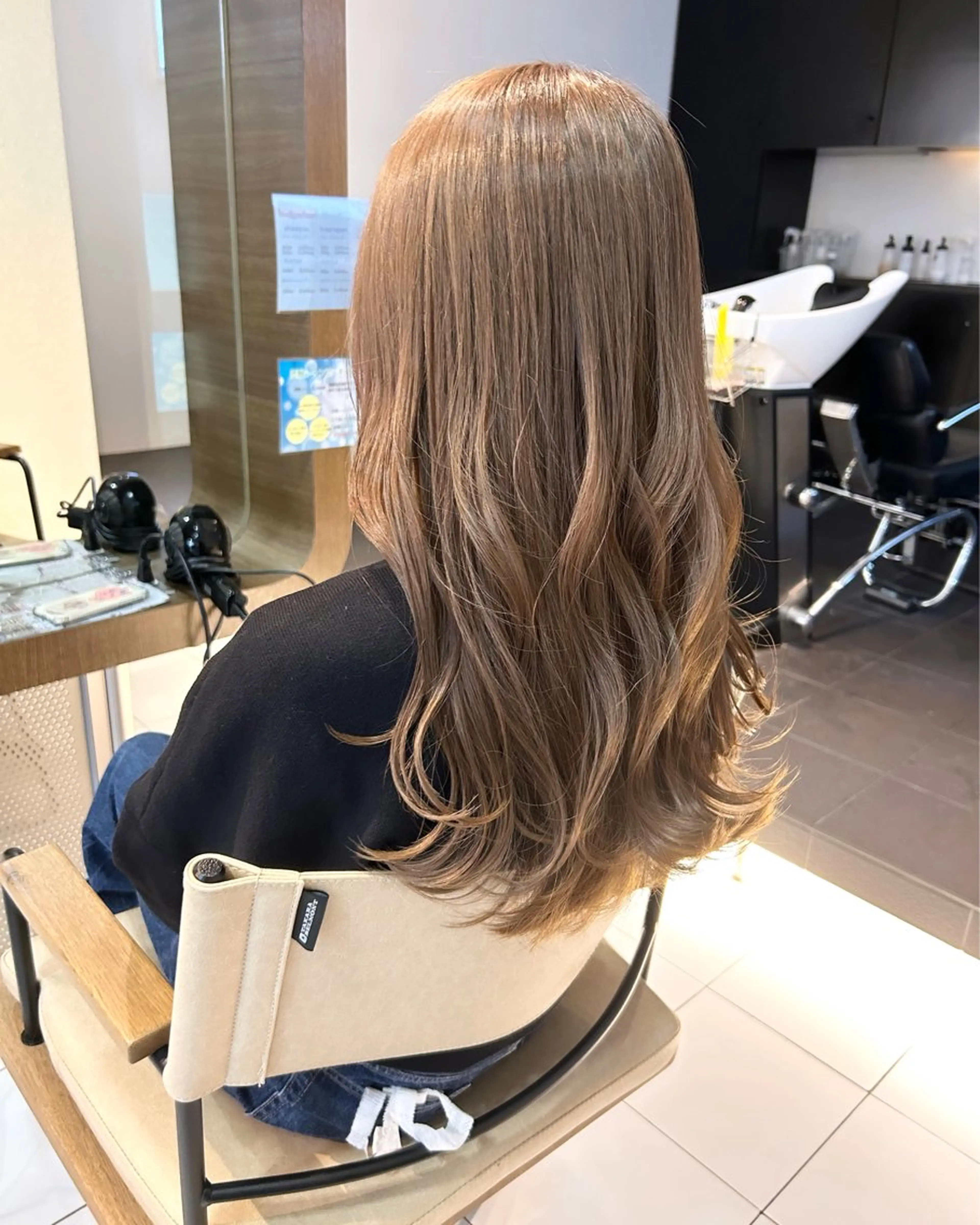 ロング カラー ベージュカラー カット ヘアカラー ダブルカラー/ウルフ 上田　航平のヘアスタイル