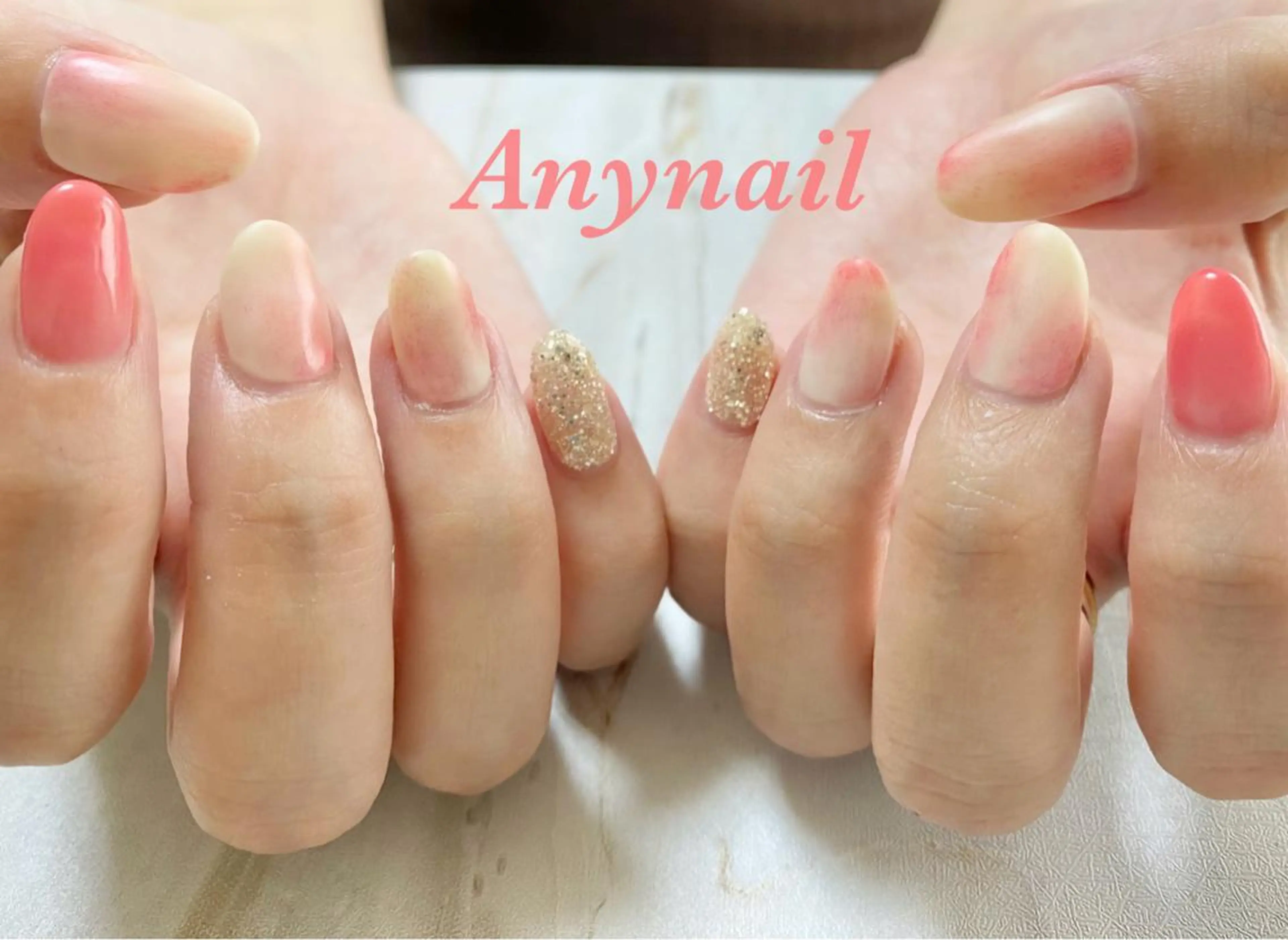 ネイル ブルー マットネイル ハンドネイル 岩澤 恵子のネイルデザイン