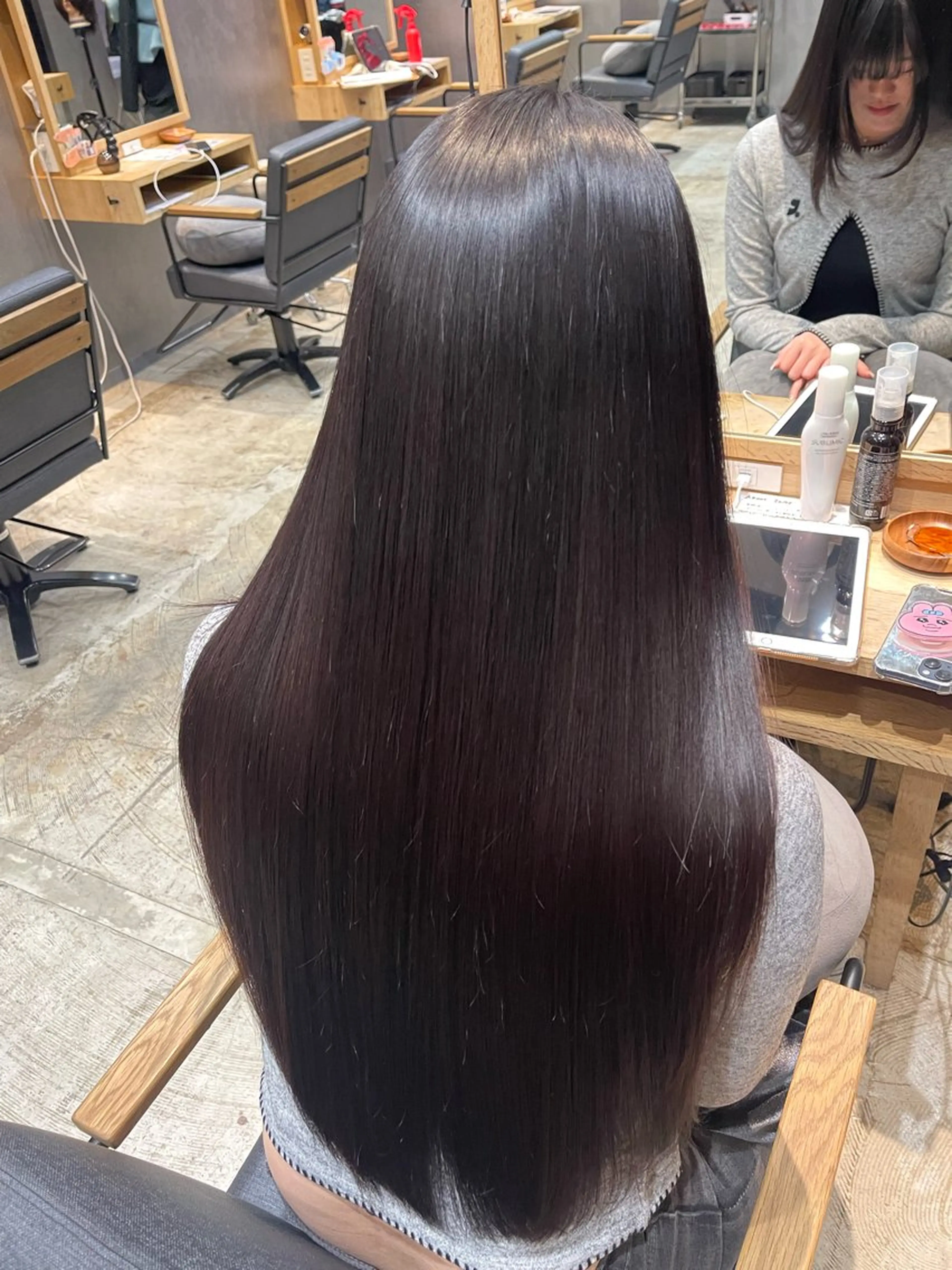 ロング 縮毛矯正 中川 諒祐のヘアスタイル