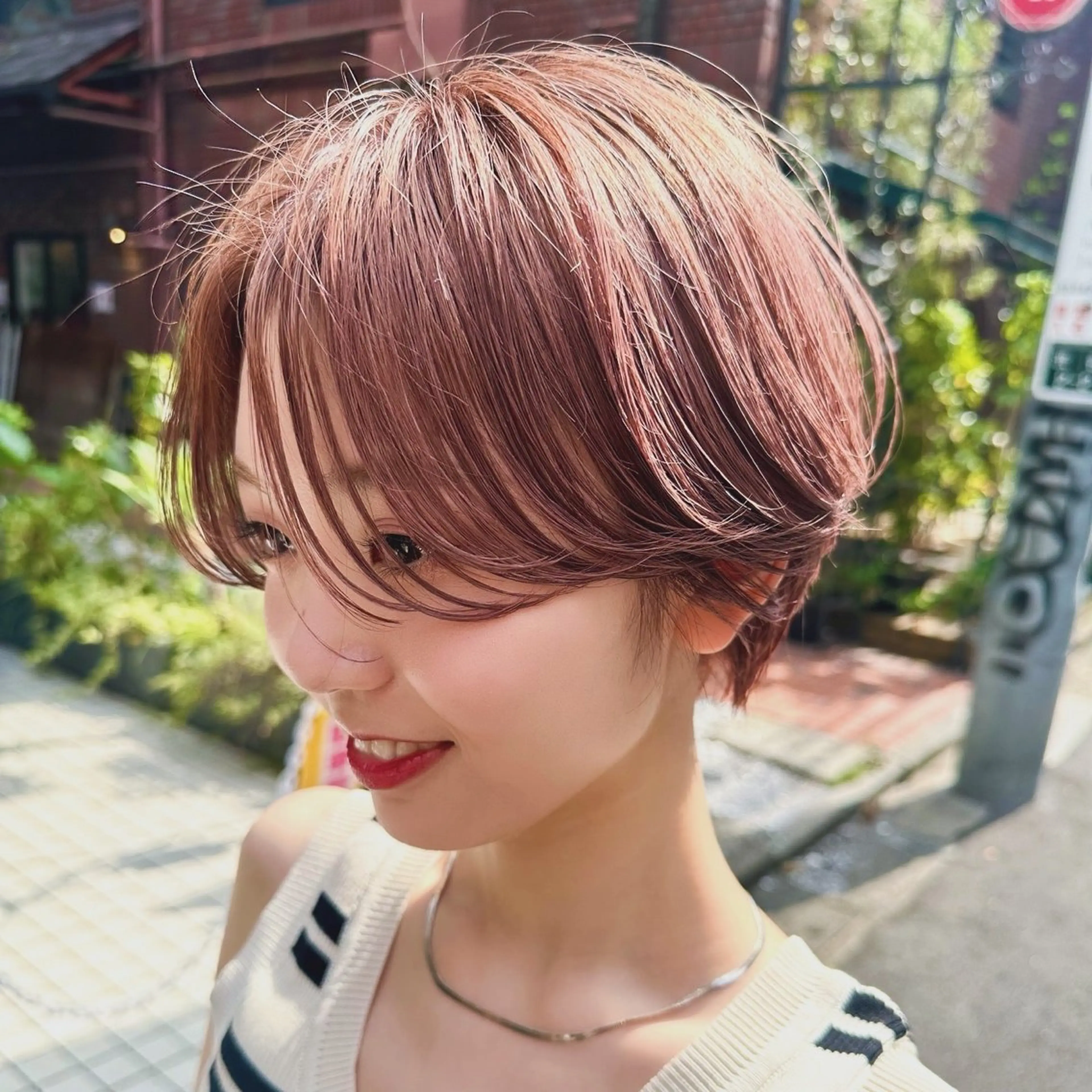 ショート カット ヘアカラー 骨格診断で絶対可愛い ✨丸みショート✨凌弥のヘアスタイル
