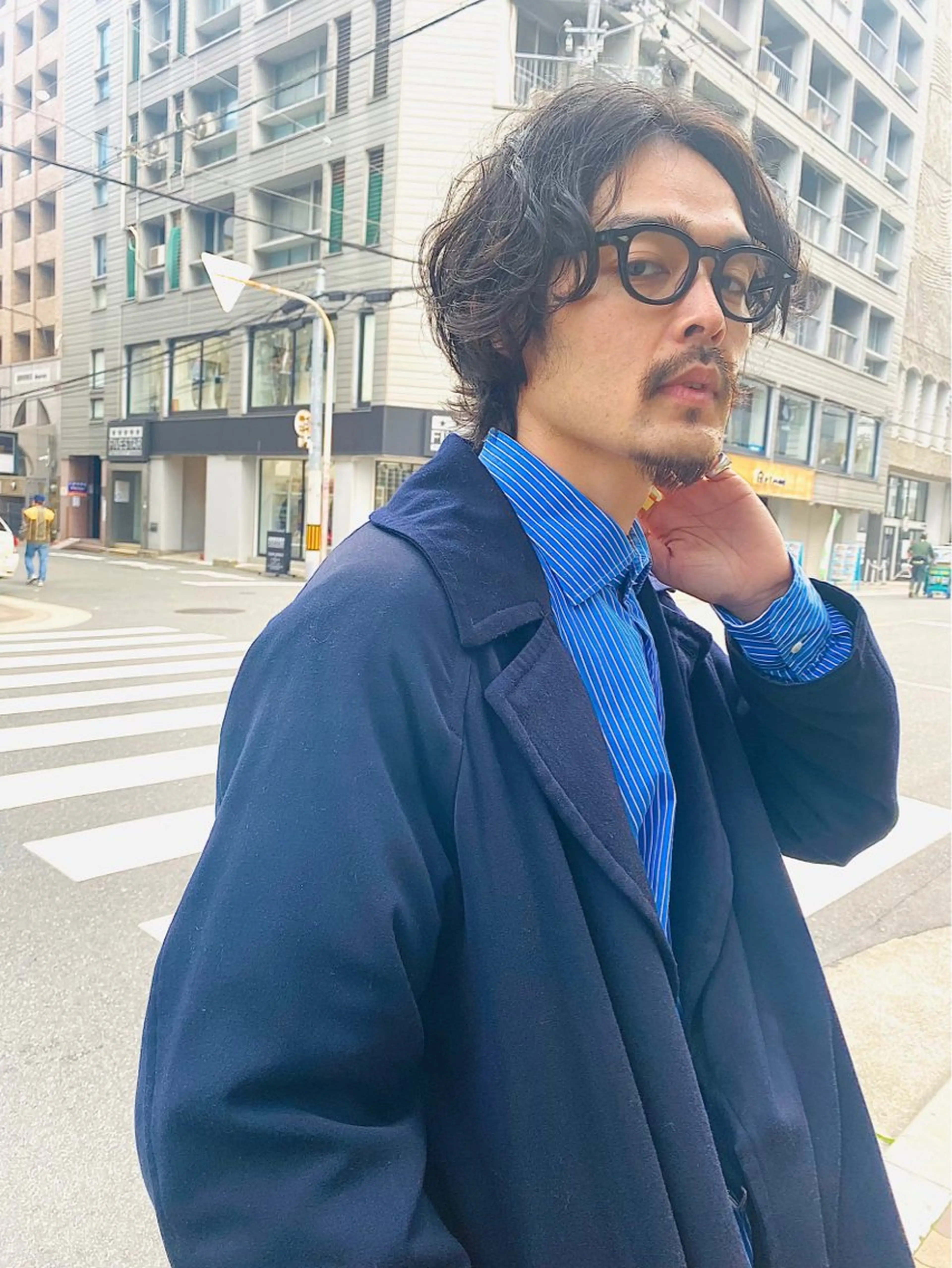 パーマ メンズ 野尻 拓海のヘアスタイル