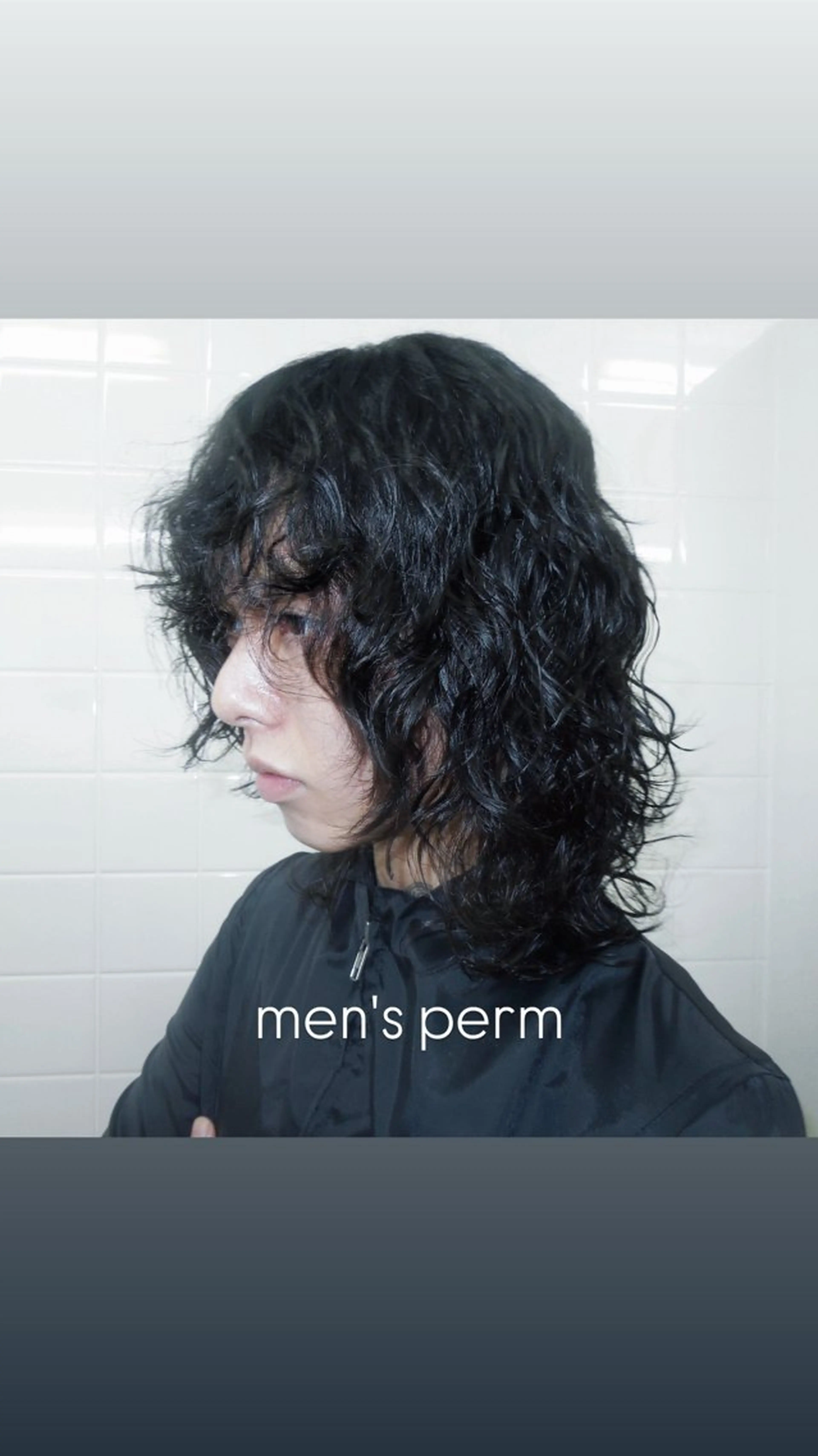 ロング パーマ メンズ メンズパーマ ストレートパーマ カット パーマ タマキ/似合わせ カット/Wカラーのヘアスタイル